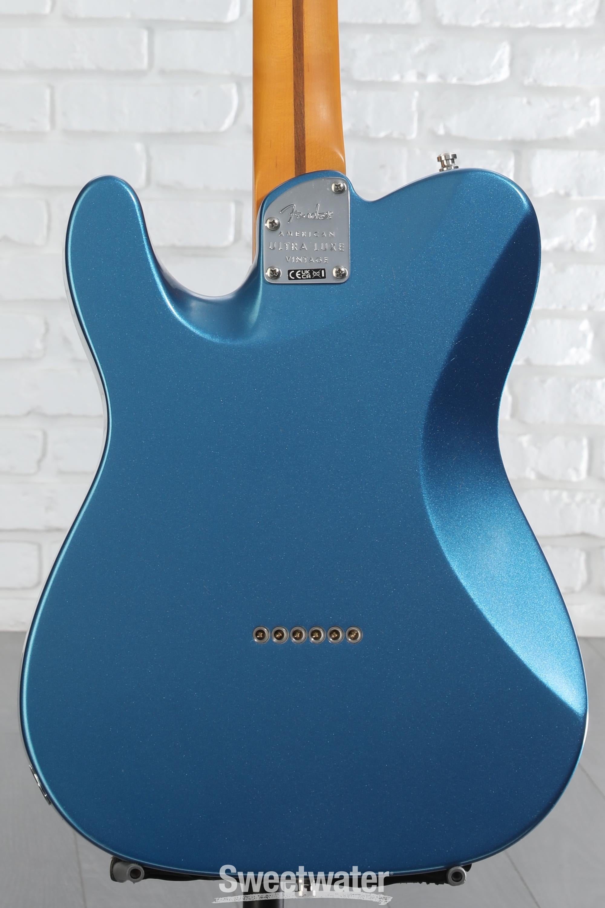 Fender American Ultra Luxe Vintage '60s Telecaster Custom Electric Guitar - Lake Placid Blue, Heirloom Lacquer