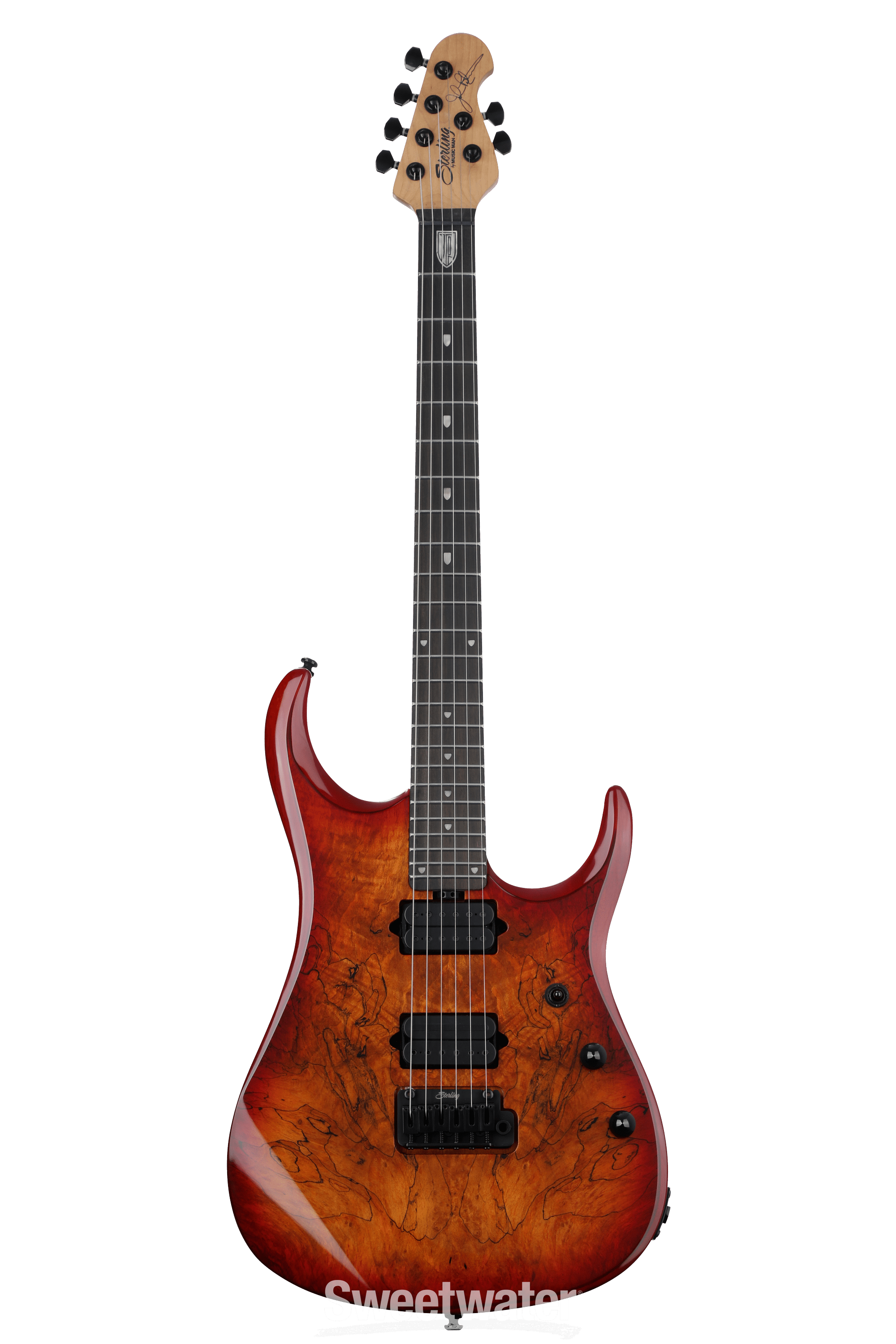 Sterling By Music Man John Petrucci Dimarzio JP150DSM Electric Guitar -  Blood Orange Burst