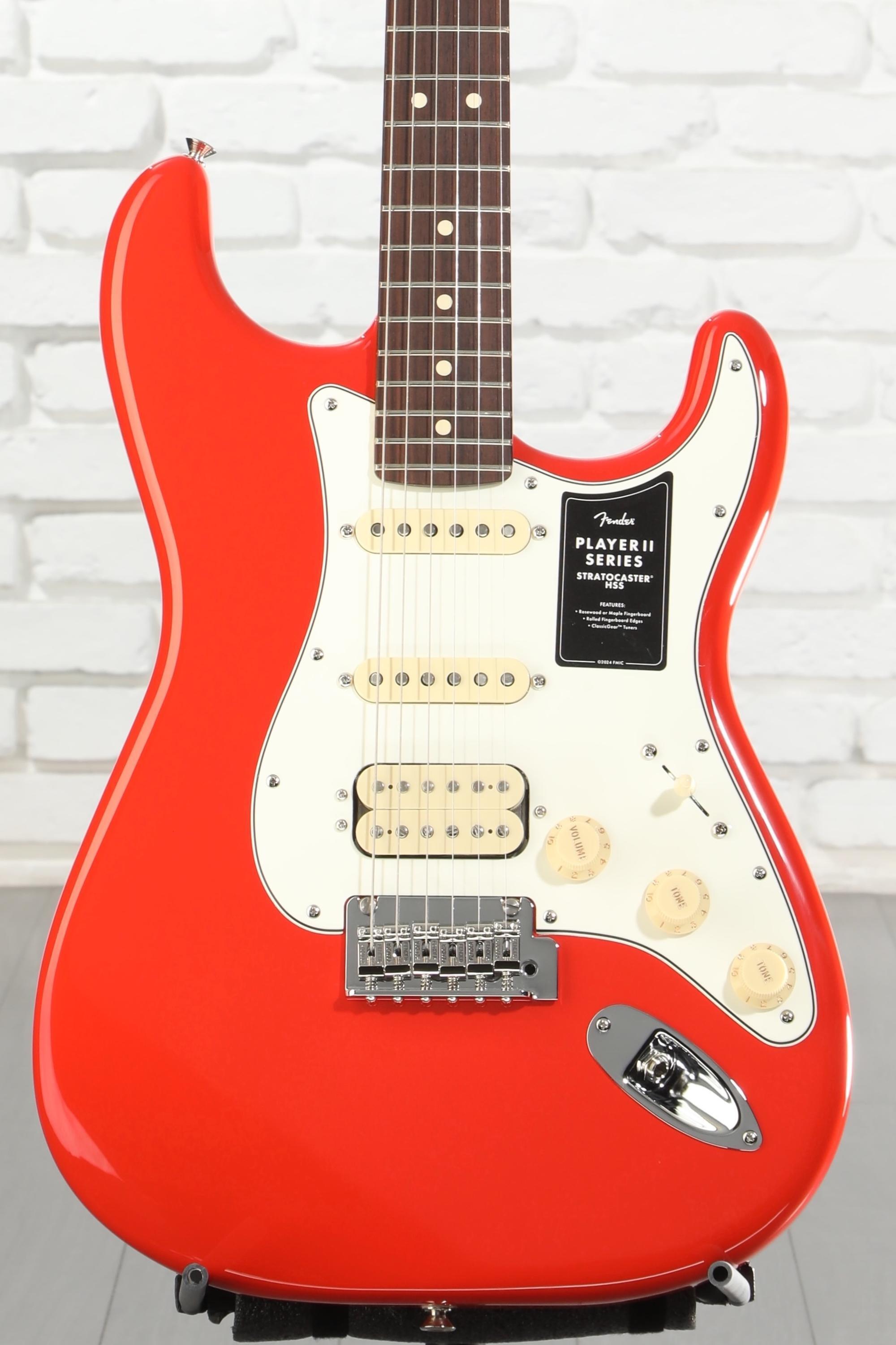 Fender Player II Stratocaster HSS Electric Guitar - Coral Red