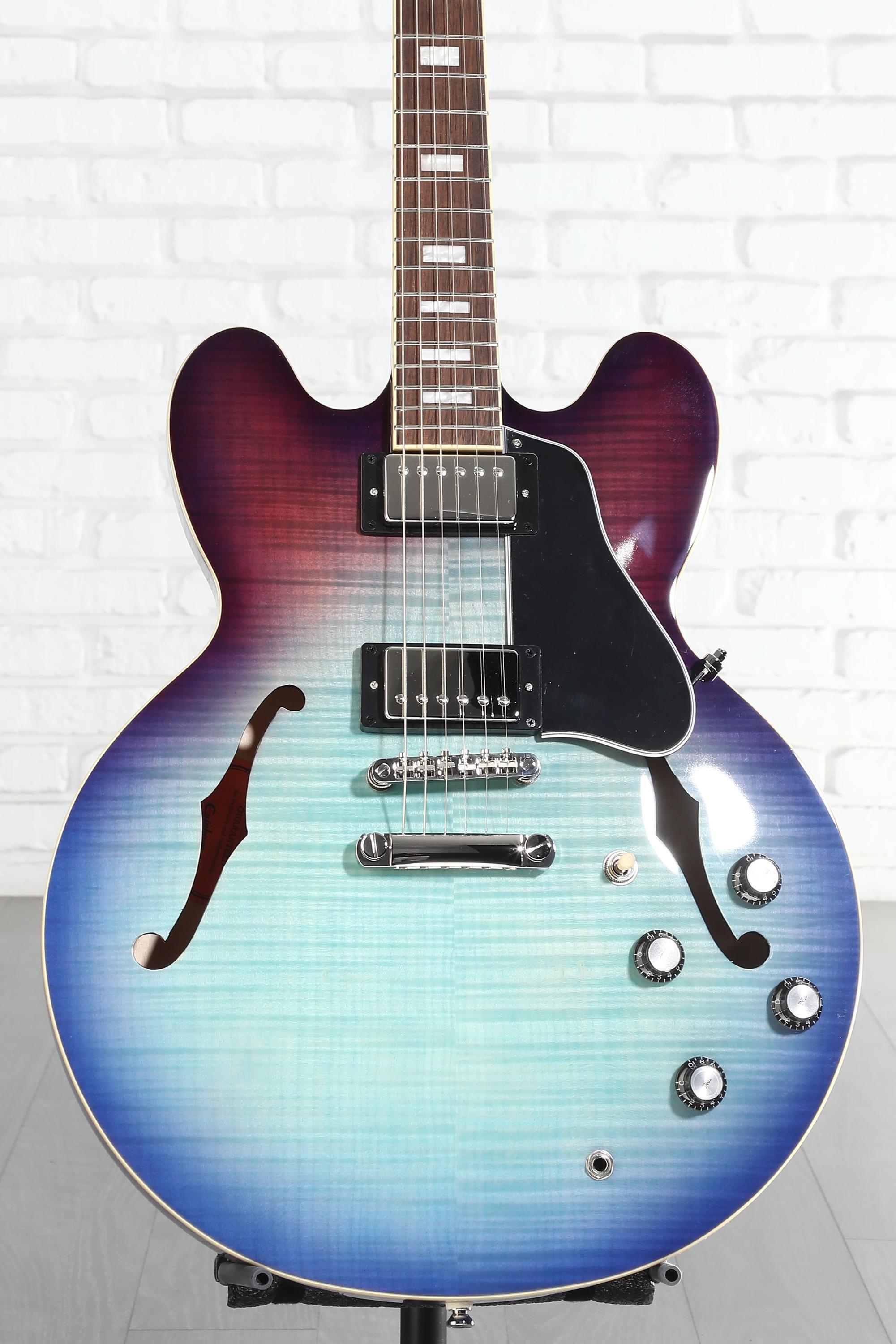 Epiphone ES-335 Figured Semi-hollowbody - Blueberry Burst | Sweetwater