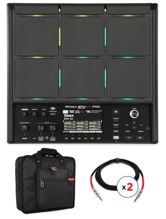 Roland SPD-SX Pro Sampling Pad Gig Bag Bundle | Sweetwater