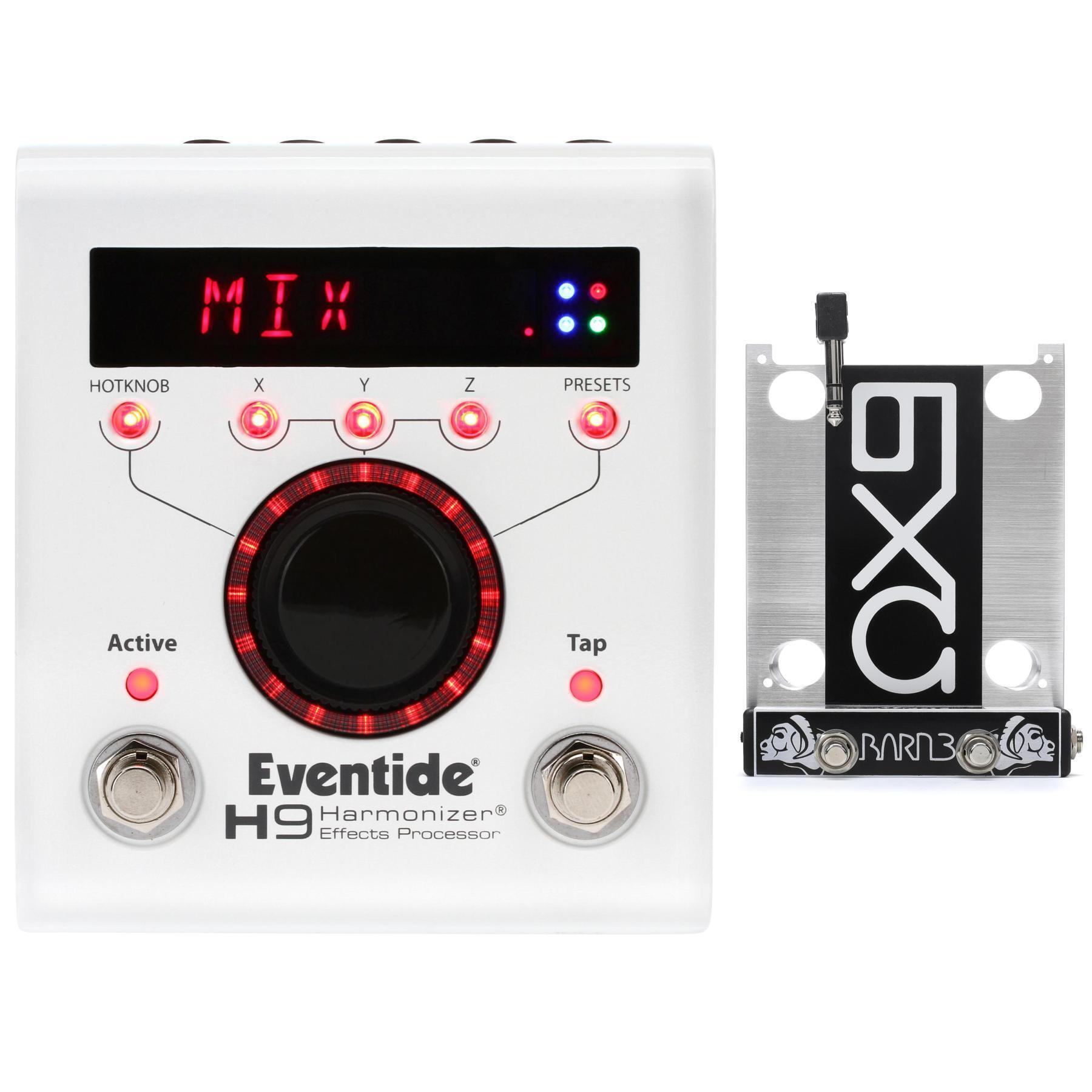 Eventide H9 Max Multi-effects Pedal and Barn3 OX-9 Auxiliary Switch