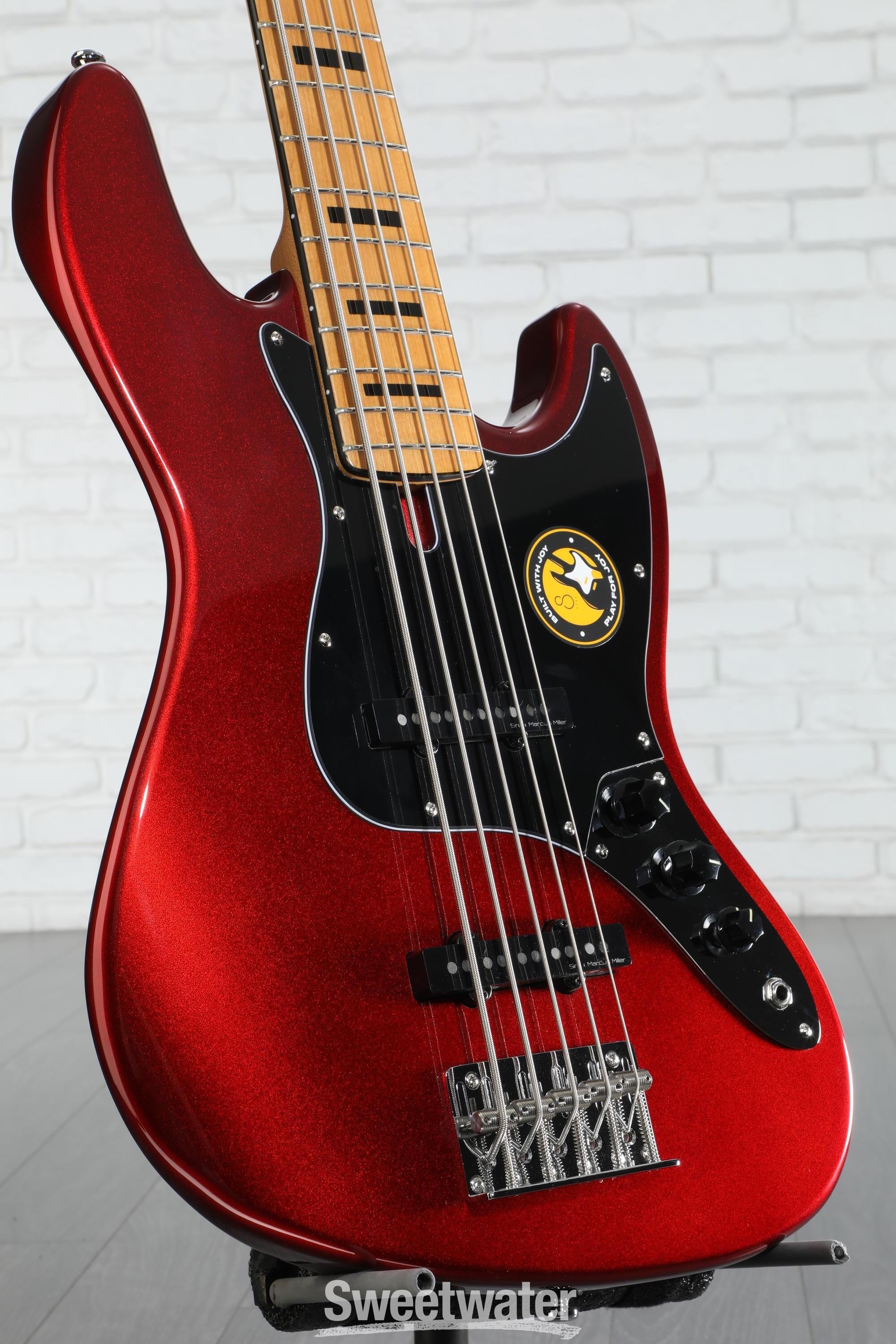 Sire Marcus Miller V5 5-String Electric Bass Guitar - Candy Apple Red