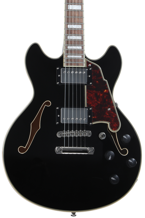 D'Angelico Premier Mini DC Electric Guitar - Black with