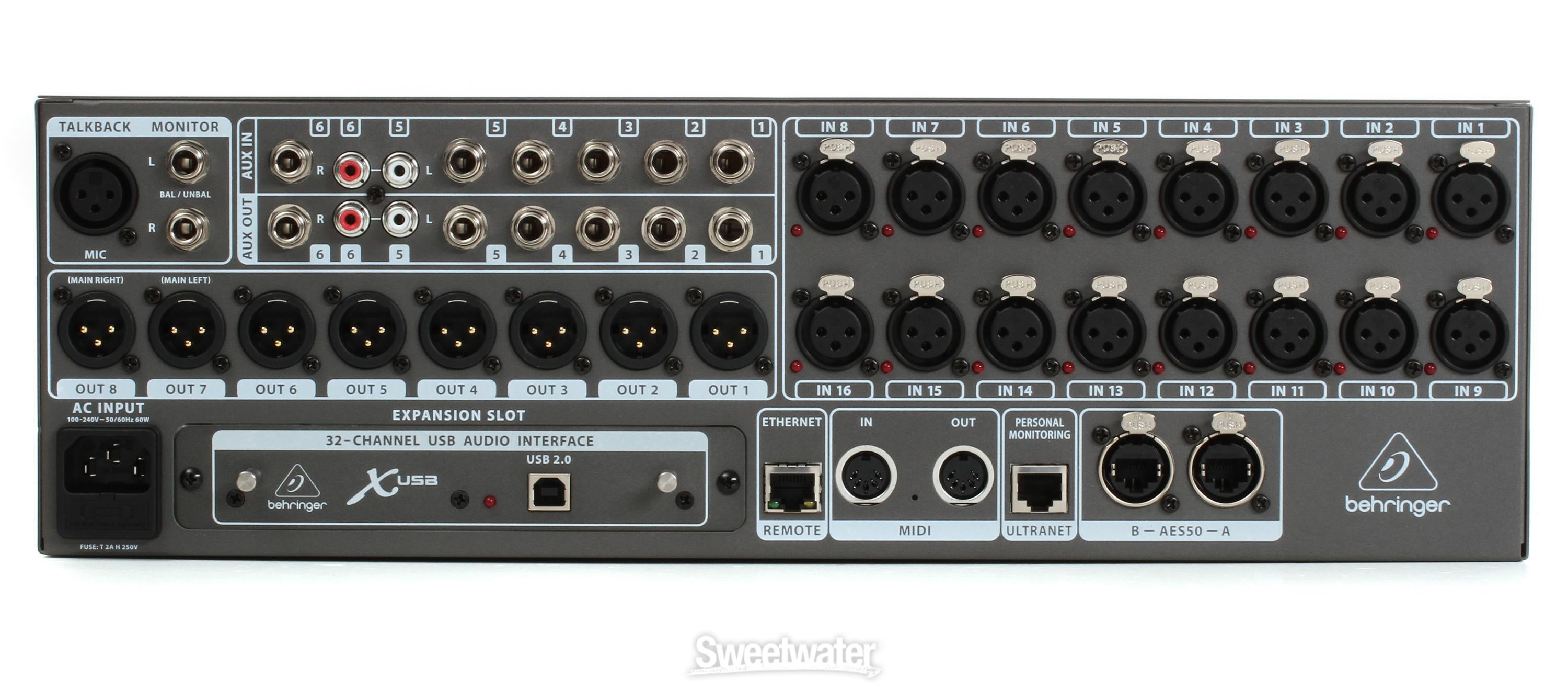 Behringer X32 Rack Digital Mixer Package - w/Rack Case and Digital