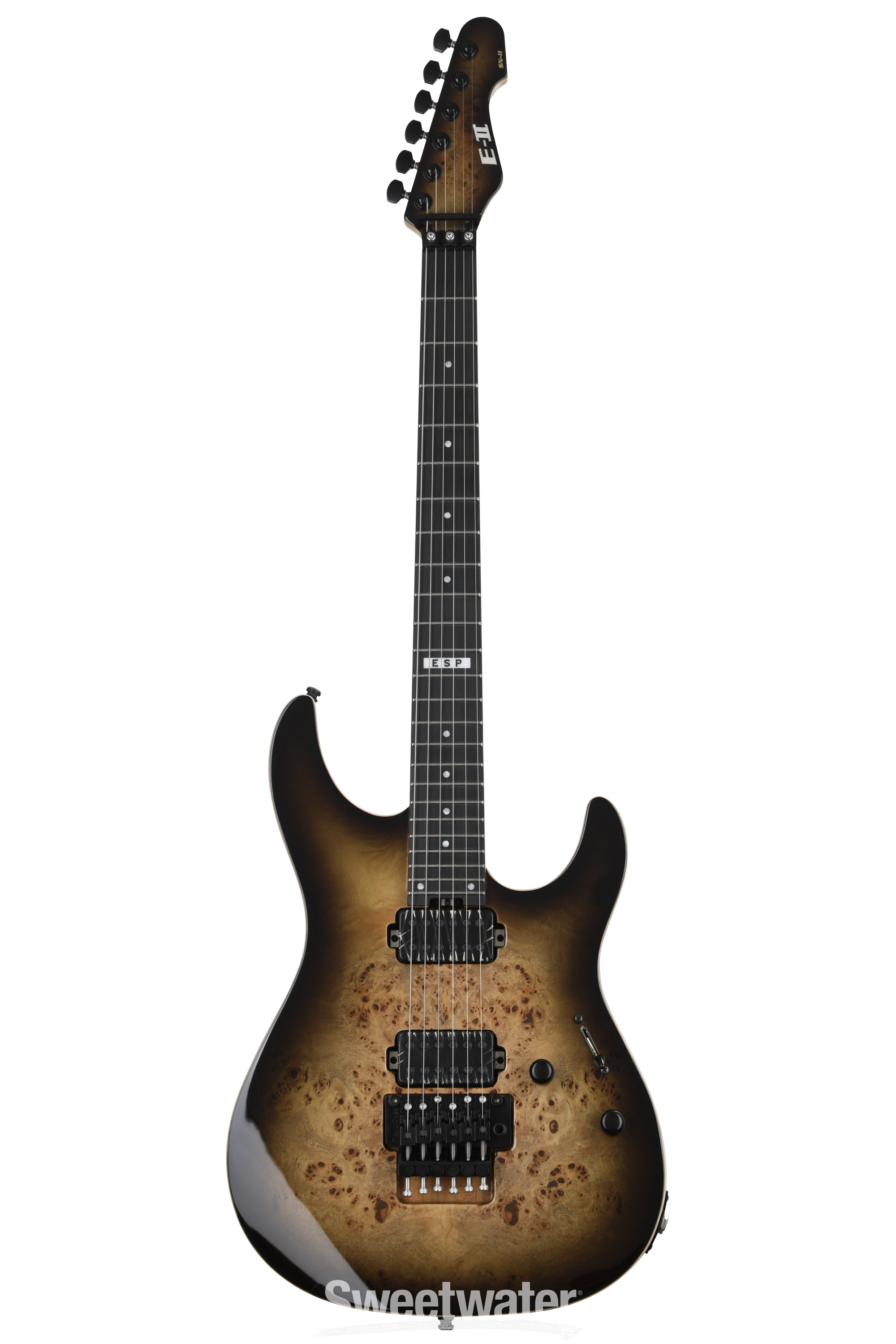 ESP E-II SN-II Electric Guitar - Nebula Black Burst | Sweetwater