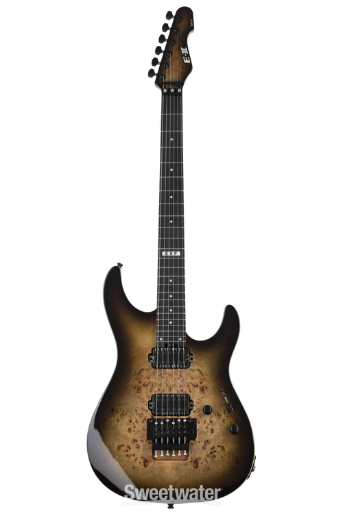 ESP E-II SN-II Electric Guitar - Nebula Black Burst | Sweetwater