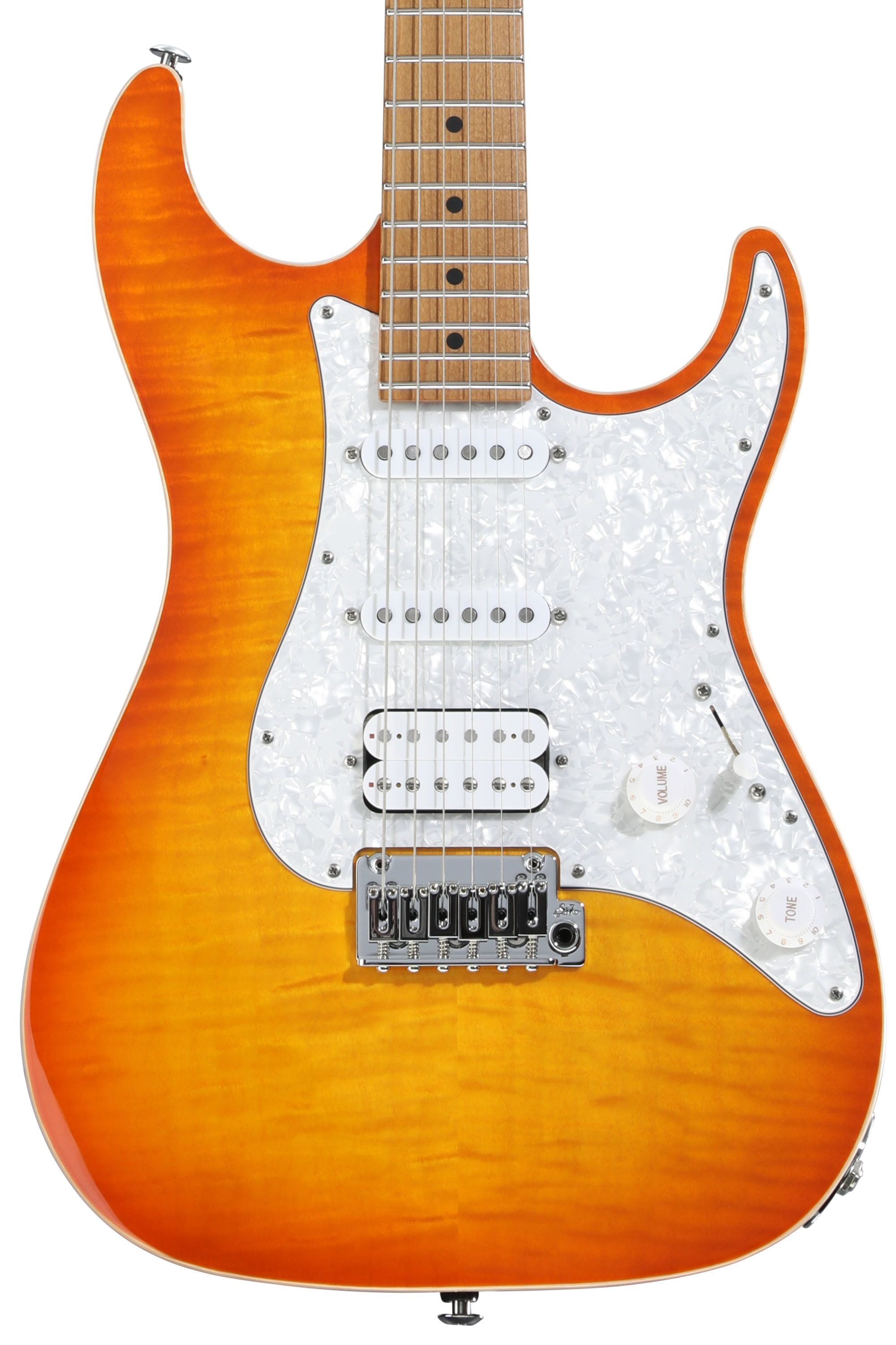 Suhr Standard Plus Electric Guitar - Trans Honey Amber Burst