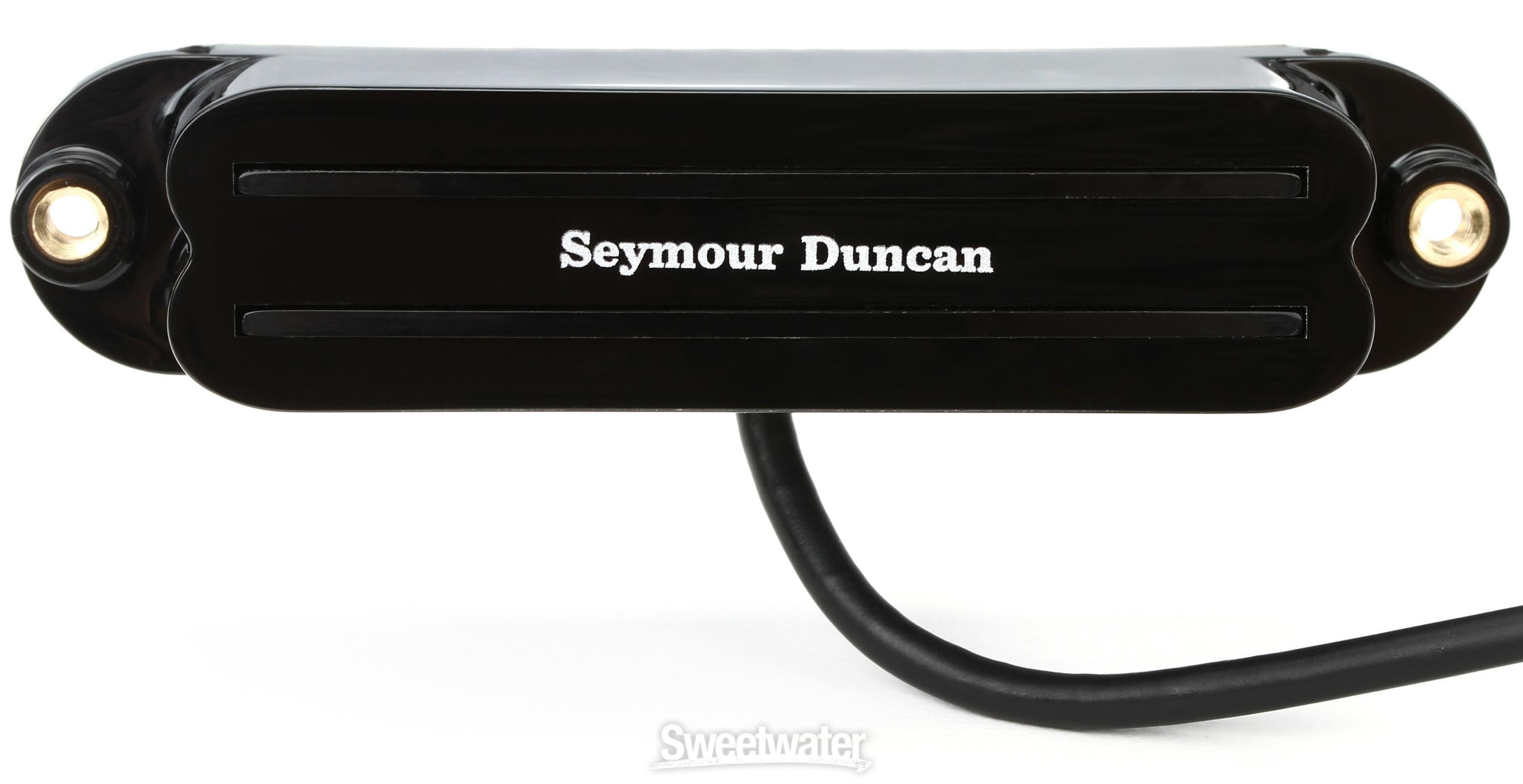 Seymour Duncan SHR-1n Hot Rails Neck Strat Single Coil Sized Humbucker  Pickup - Black
