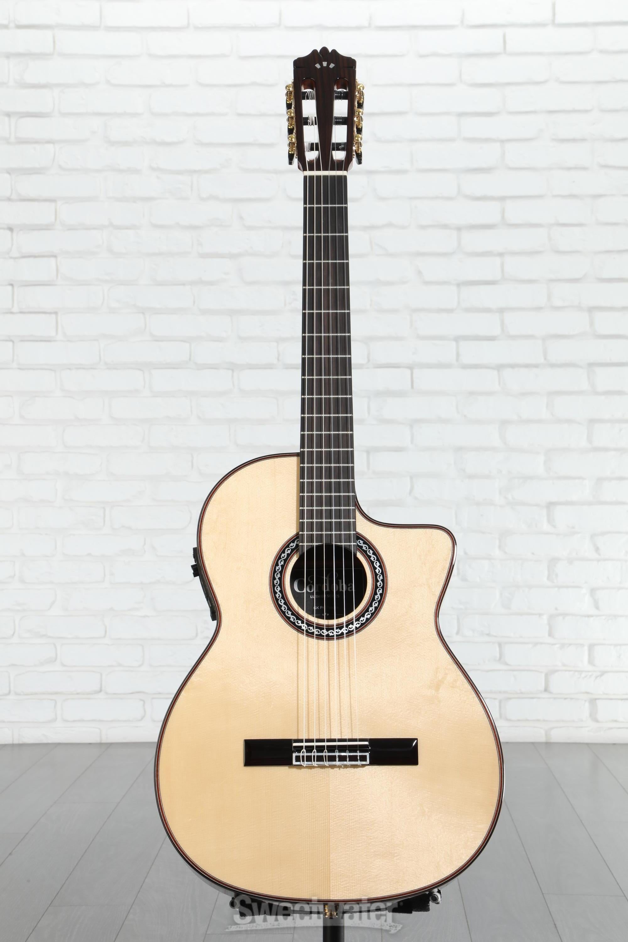 Cordoba GK Pro Negra Nylon String Acoustic-Electric Guitar