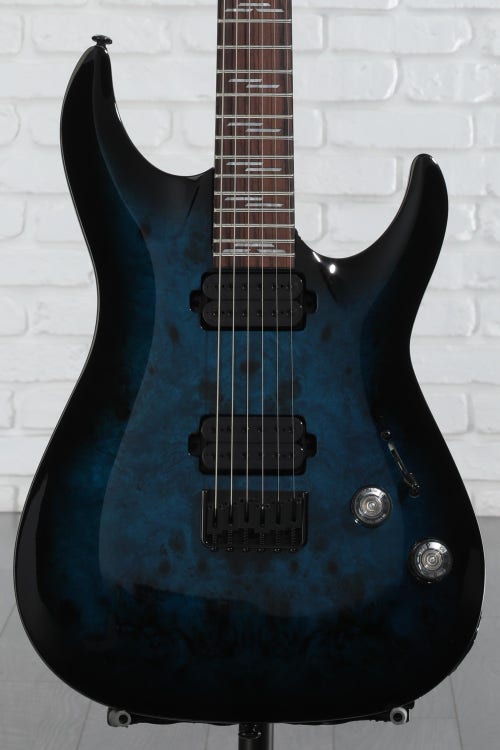 Schecter Omen Elite-6 Electric Guitar - See Thru Blue Burst