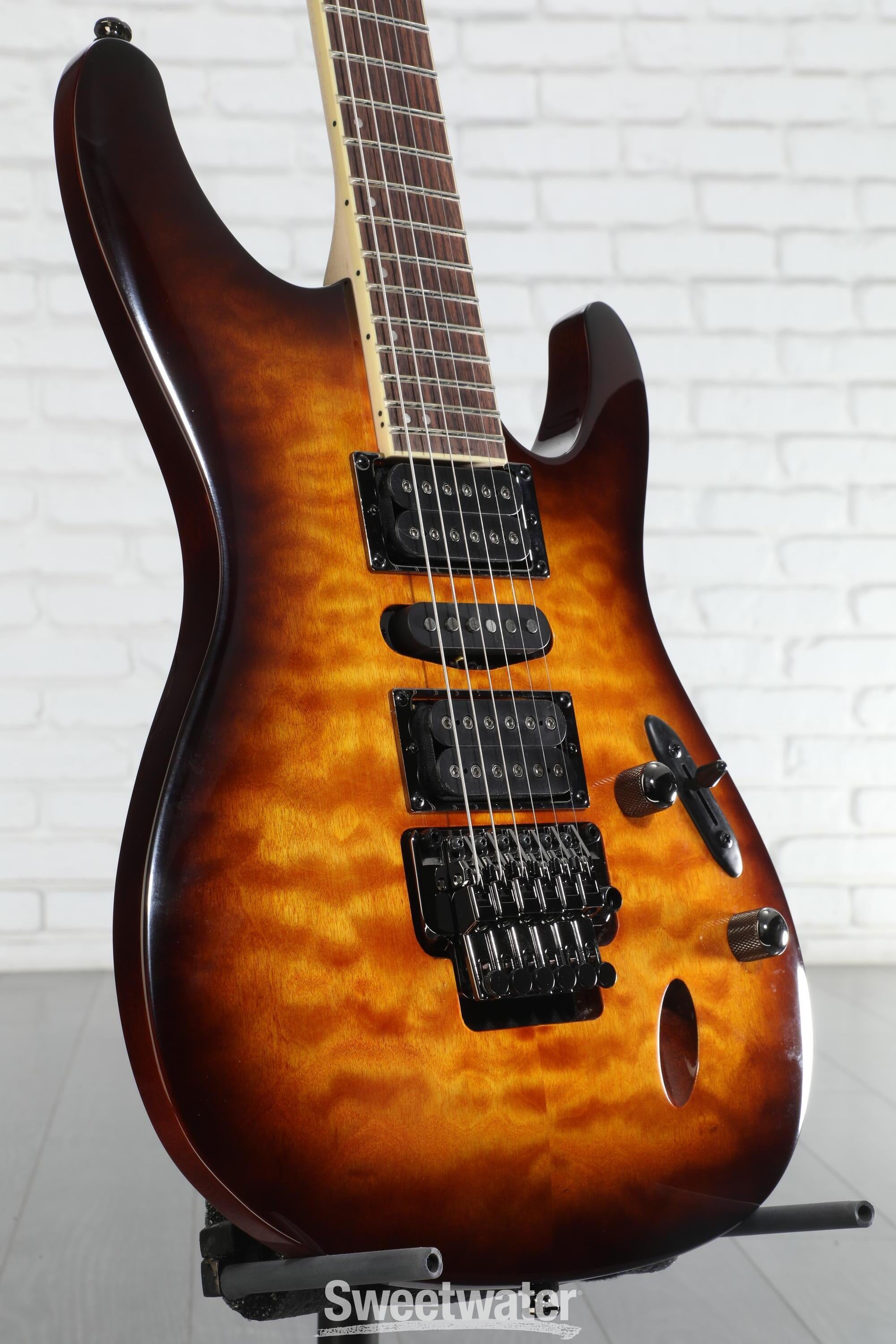 Ibanez S670QM Electric Guitar - Dragon Eye Burst | Sweetwater
