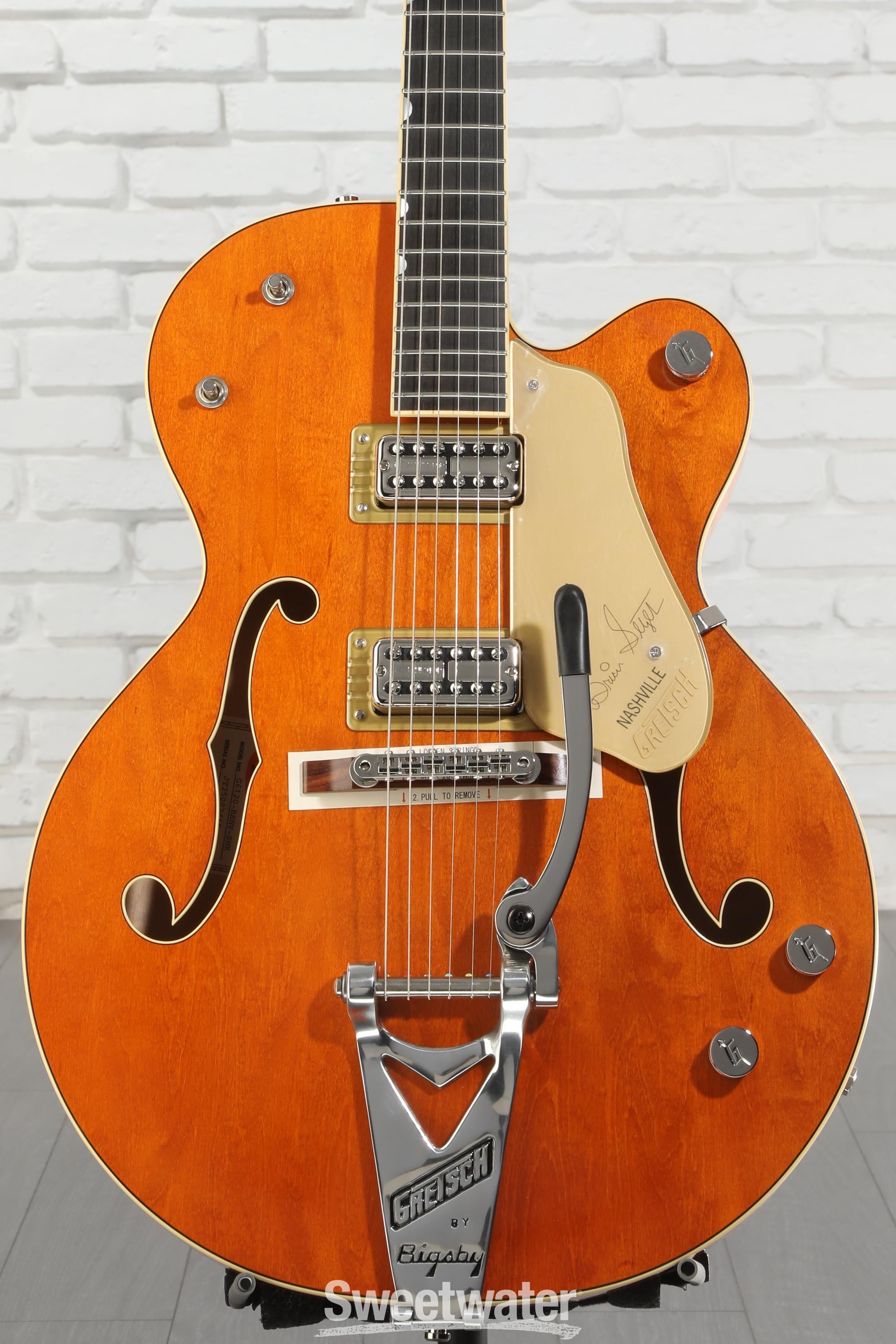 Photo of Gretsch G6120T Brian Setzer Signature Nashville '59 "Smoke" - Smoke Orange