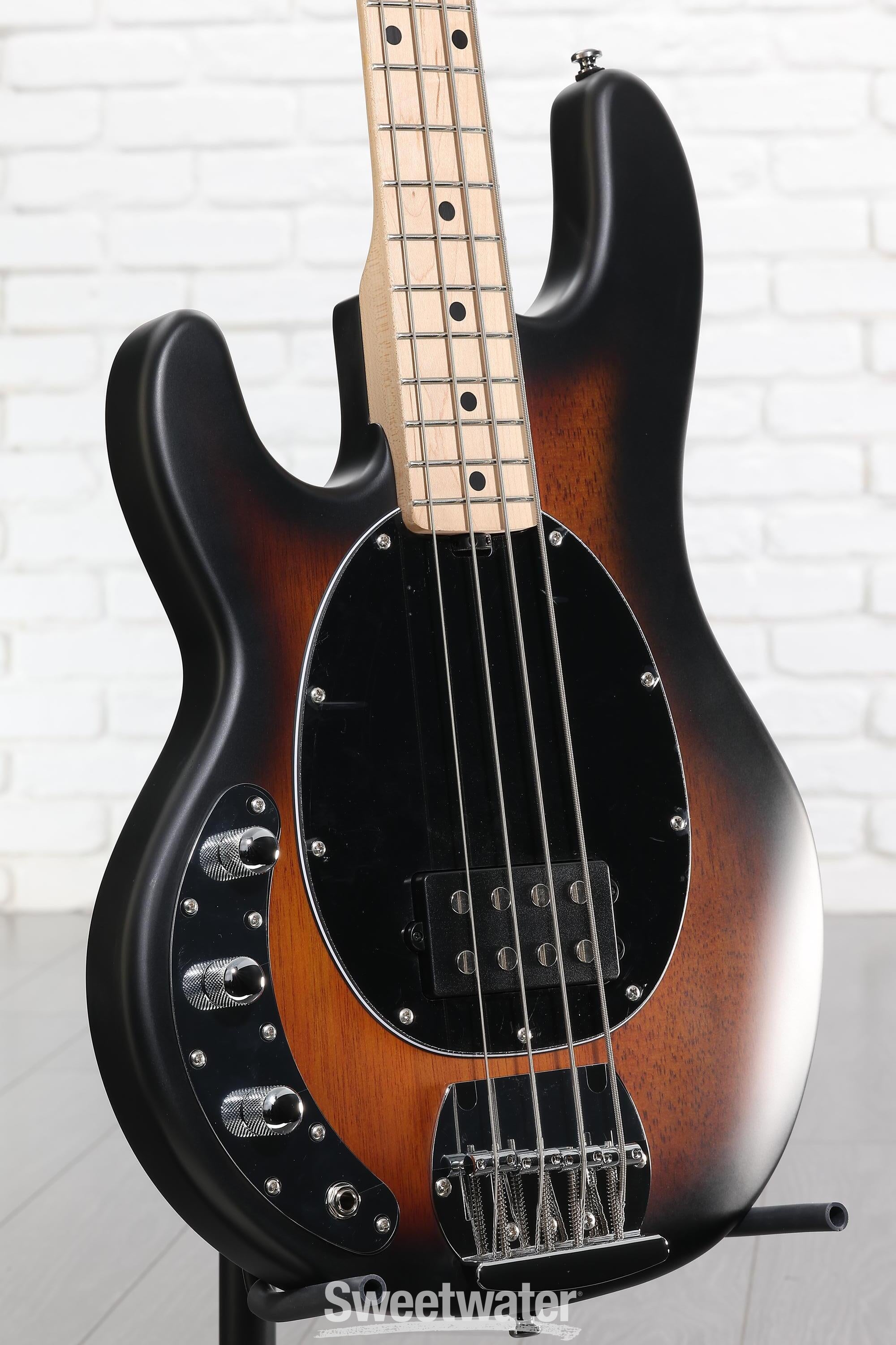 Photo of Sterling By Music Man StingRay RAY4LH Bass Guitar Left-handed - Vintage Sunburst