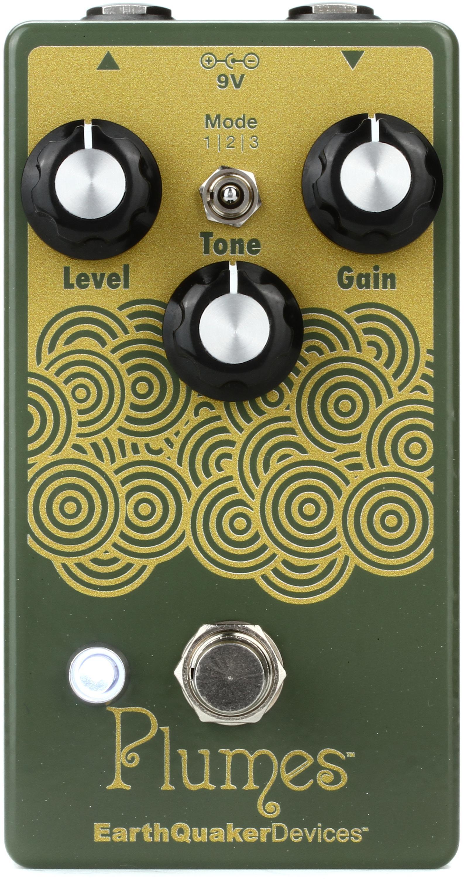 Bundled Item: EarthQuaker Devices Plumes Small Signal Shredder Overdrive Pedal