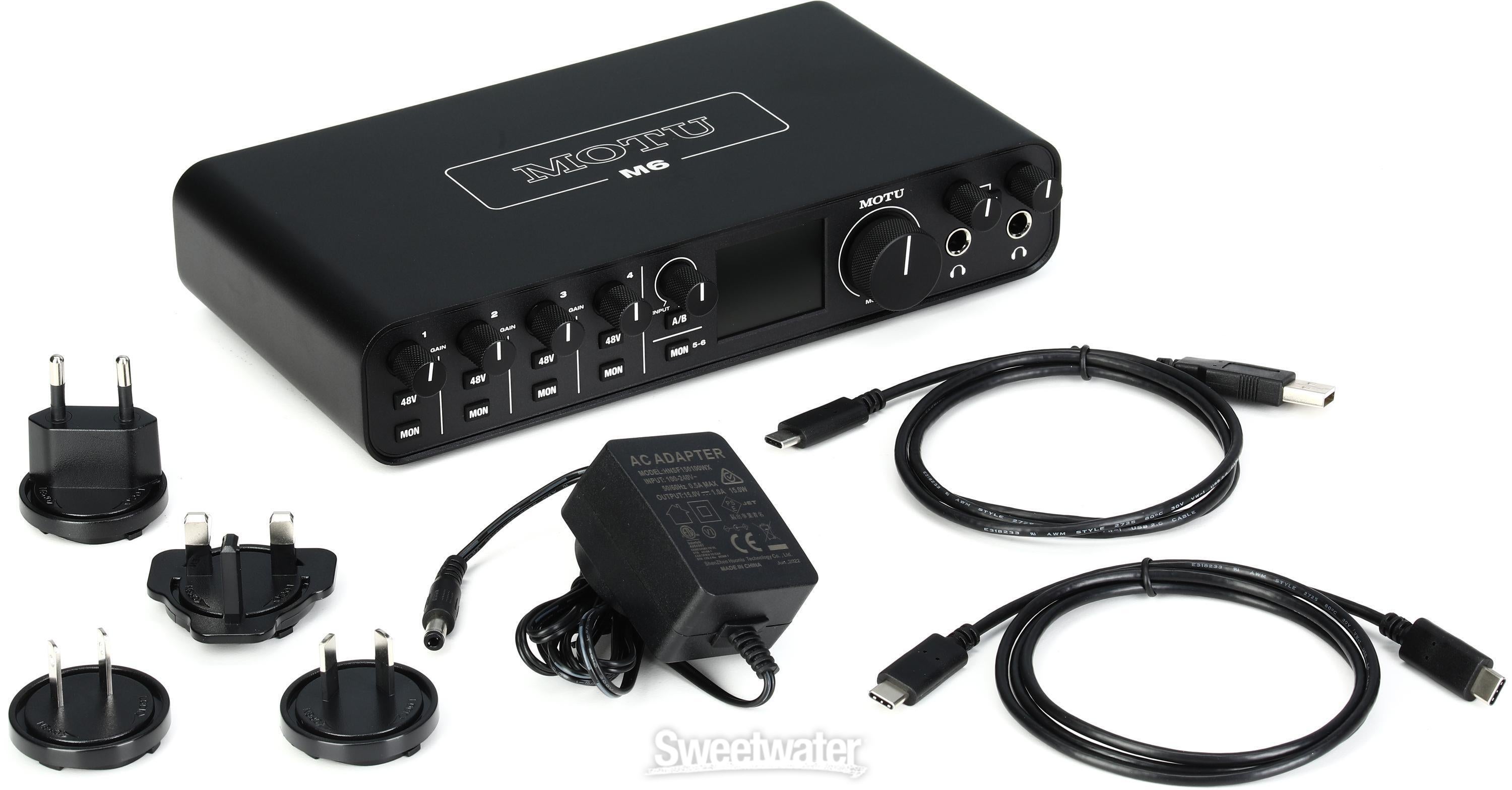 MOTU M6 6x4 USB-C Audio Interface | Sweetwater