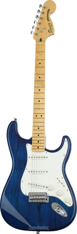 Squier Vintage Modified '70s Stratocaster Sweetwater Exclusive -  Translucent Blue w/ Maple Fingerboard