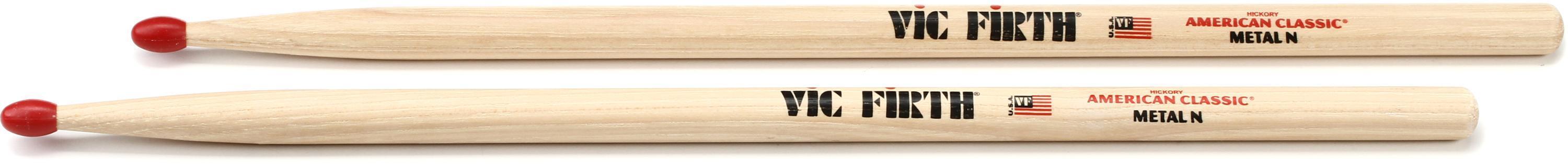 Vic Firth American Classic Drumsticks - Metal - Nylon Tip