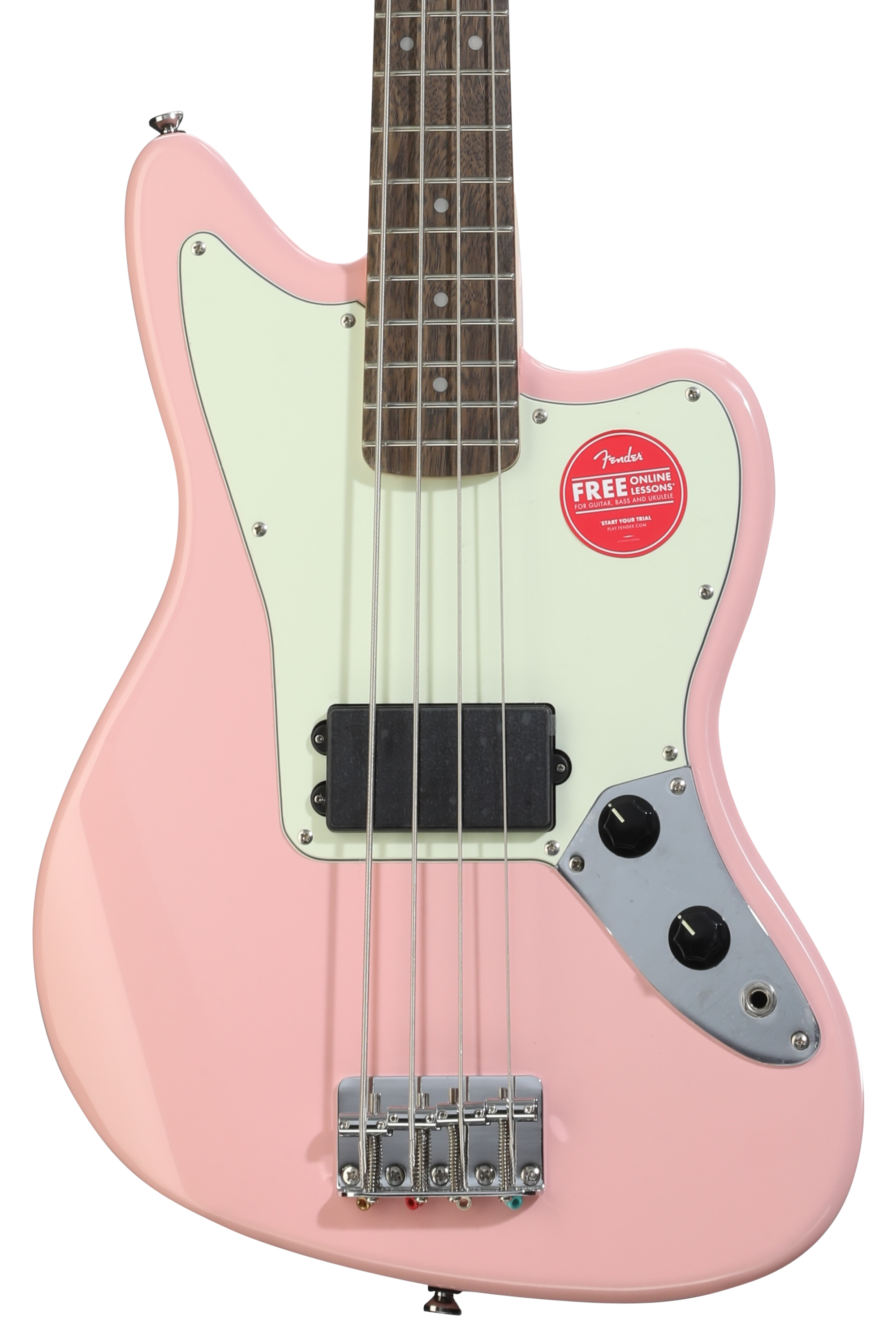 Squier Classic Vibe Bass VI Shell Pink w/Matching Headcap