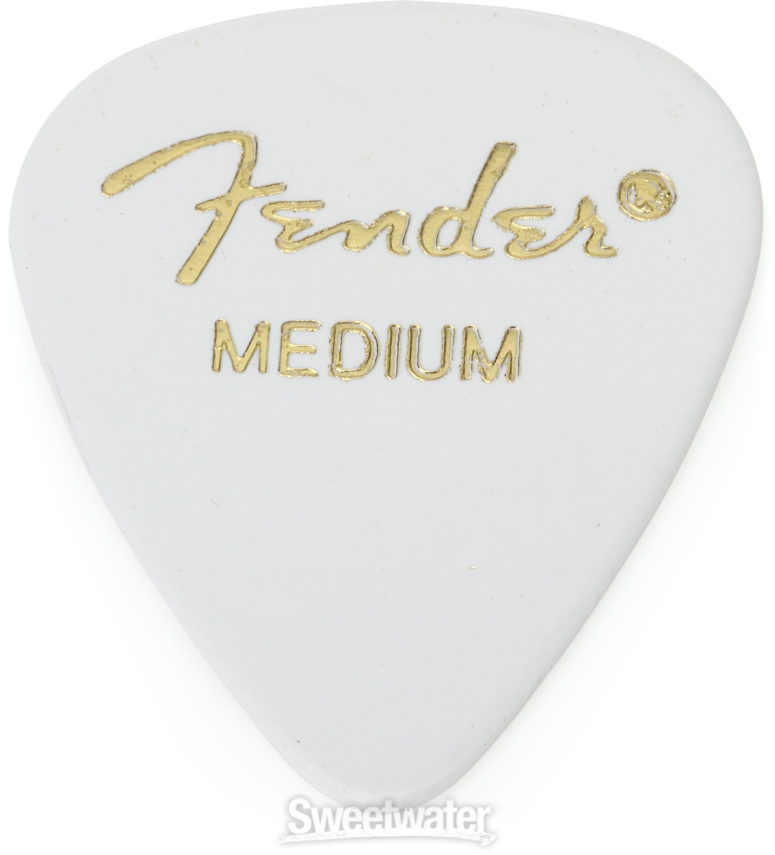 Fender 351 Shape Classic Celluloid Picks - Medium White 144-pack