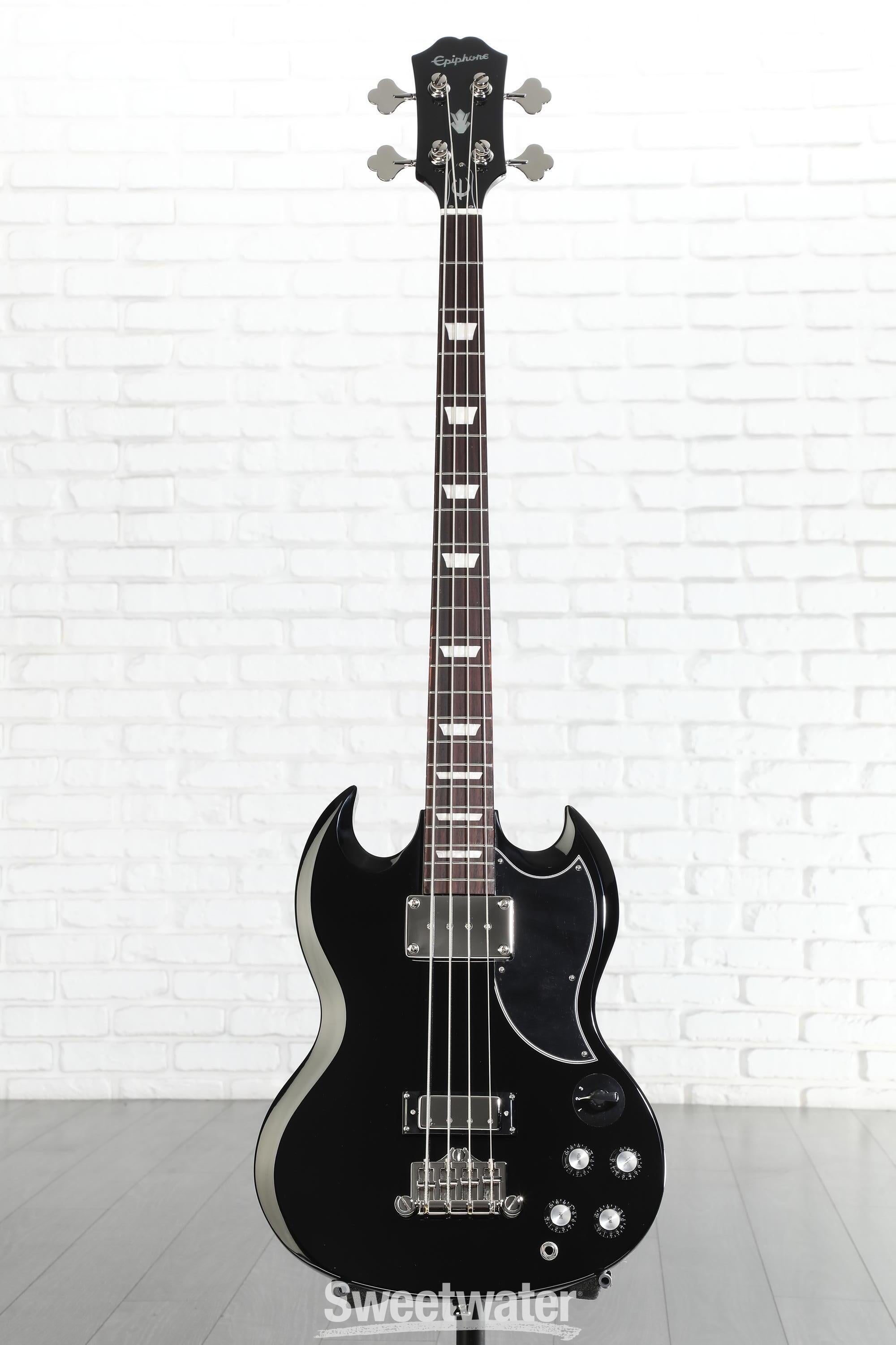 Epiphone EB-3 Bass Guitar - Ebony | Sweetwater