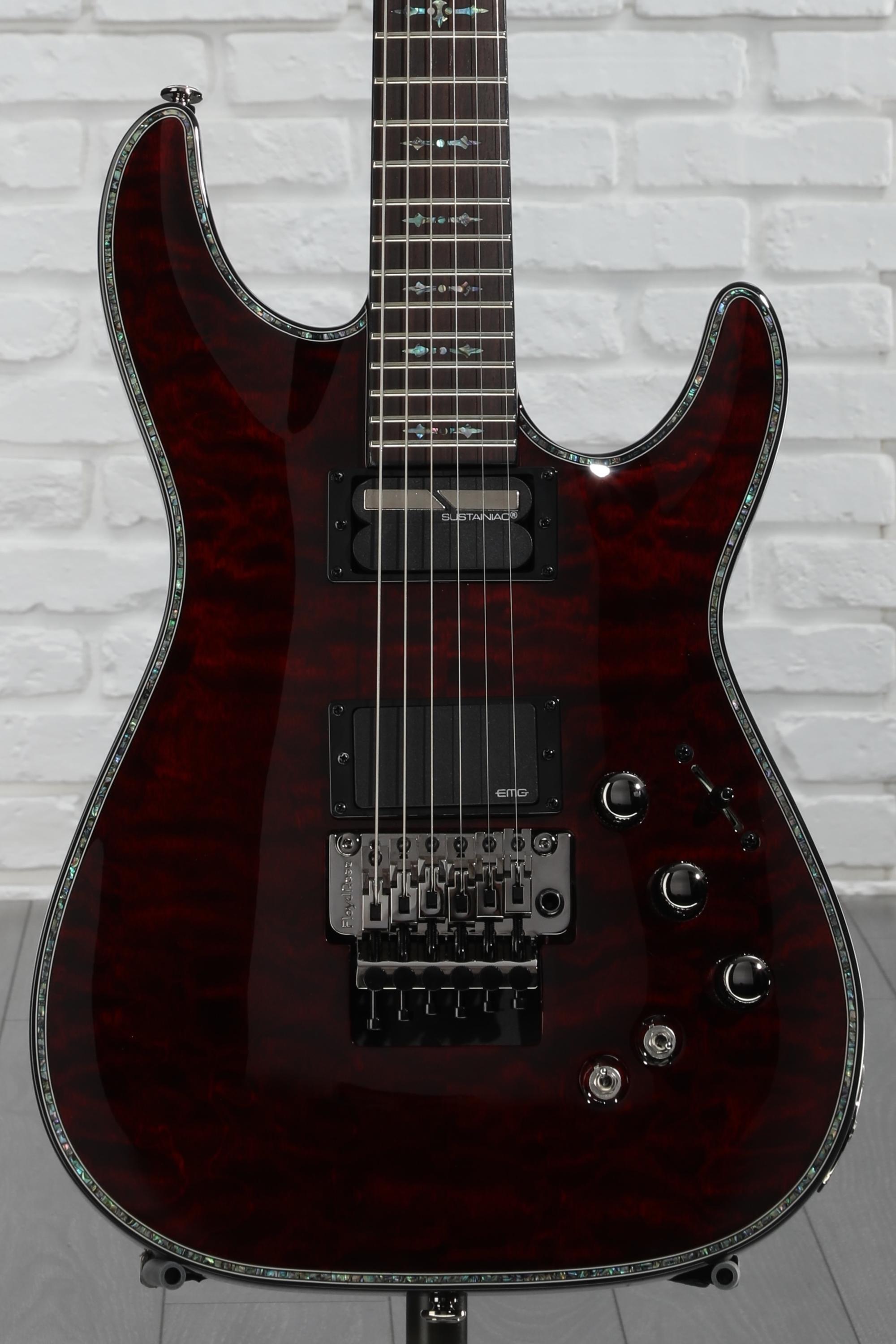 Schecter Hellraiser C-1 FR-S Electric Guitar - Black Cherry
