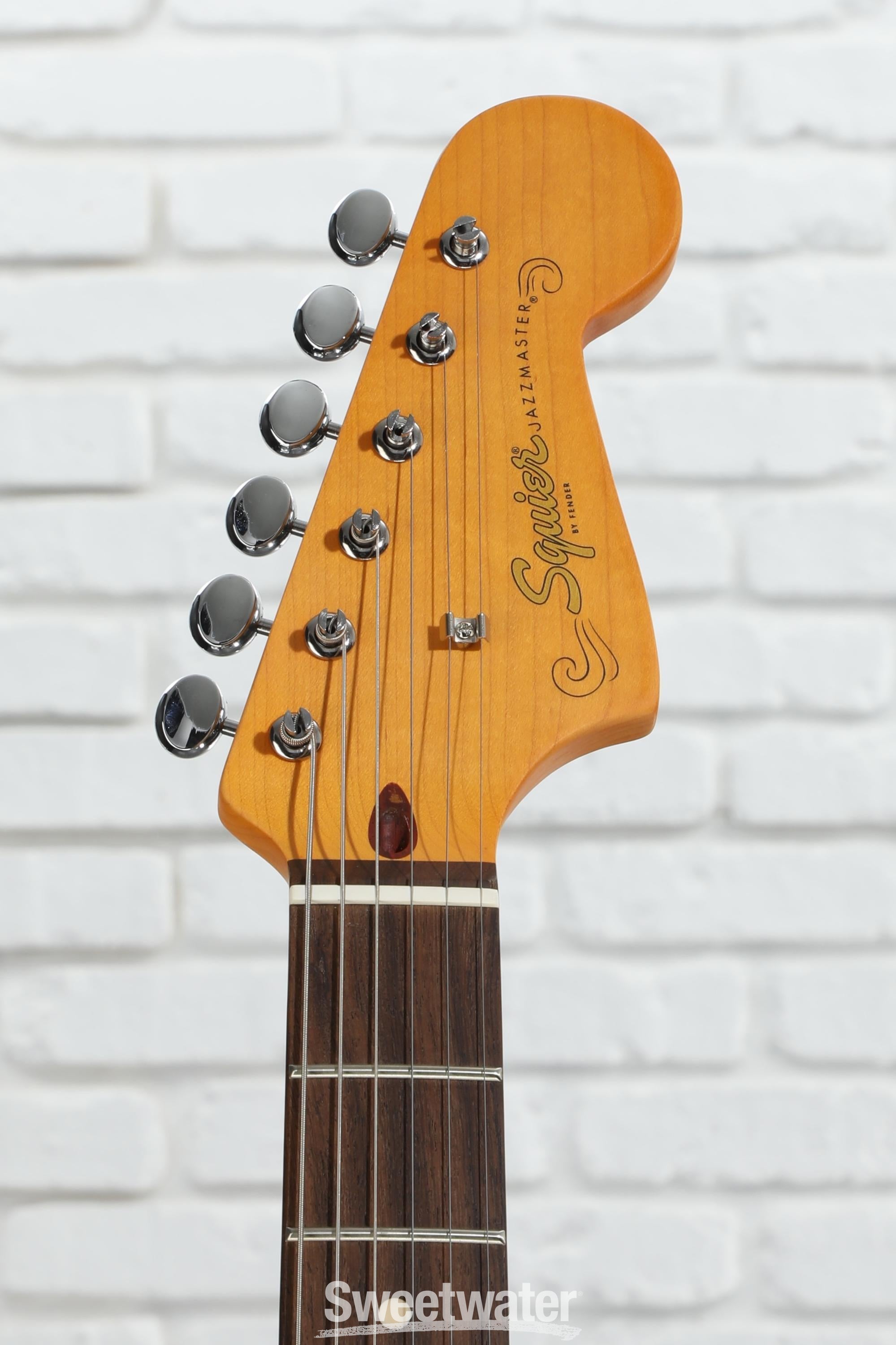 Squier J Mascis Signature Jazzmaster - Vintage White with Indian