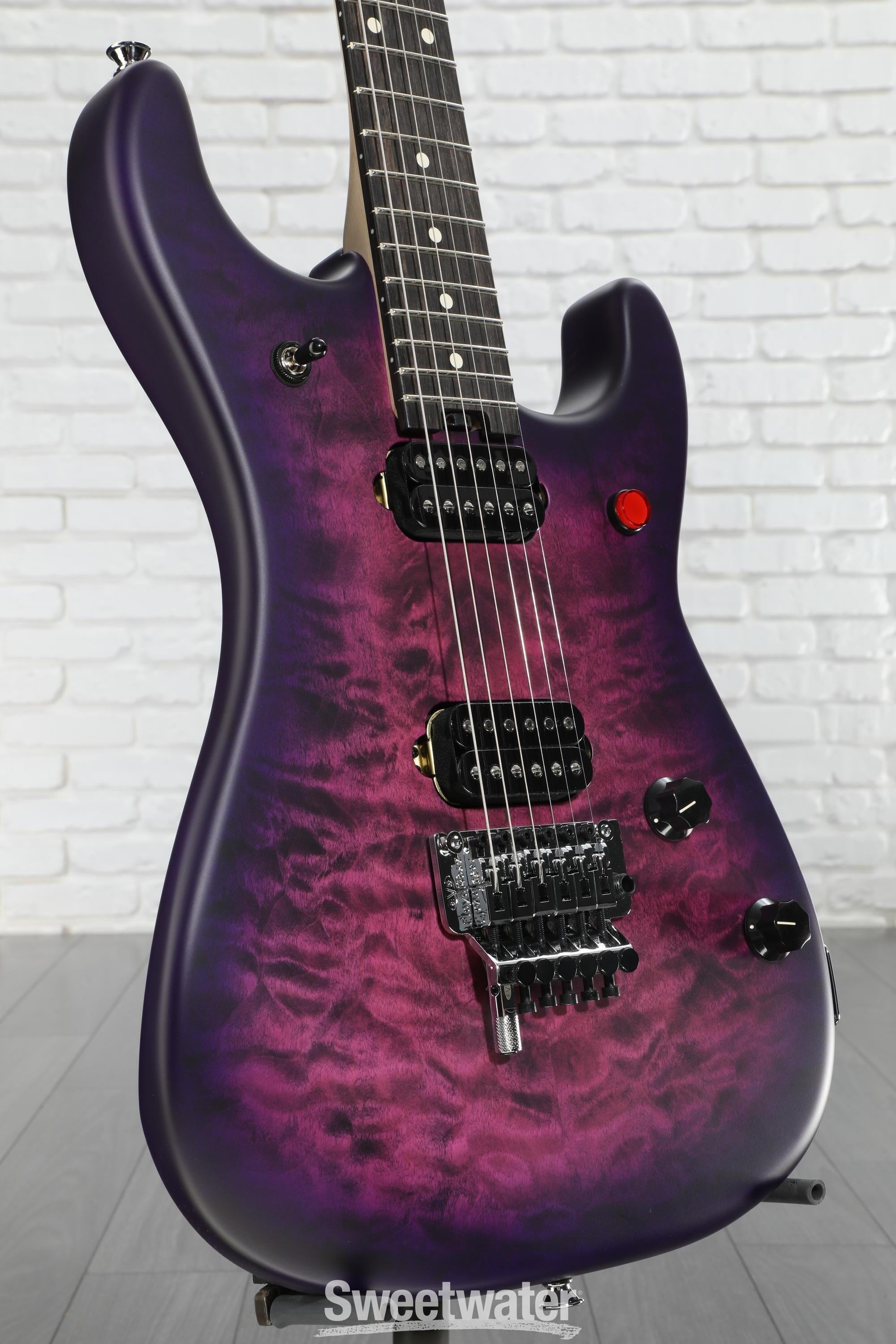 ギター EVH 5150 Deluxe Black Burst 5150™ Series :: 5150® Series Deluxe Poplar Burl, Ebony