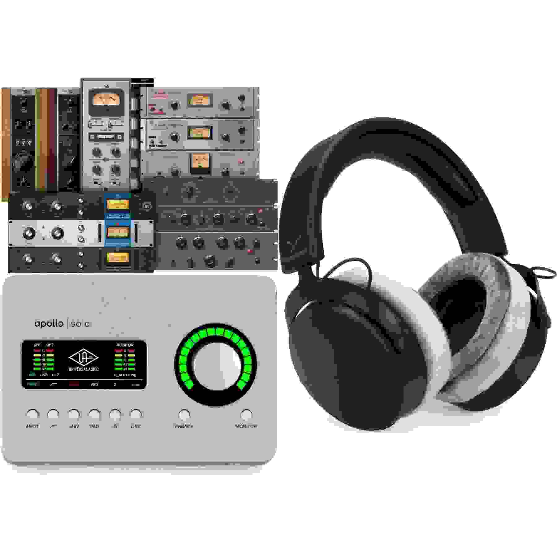Universal Audio Apollo Solo Heritage Edition Thunderbolt 3 Audio Interface with UAD DSP Sweetwater