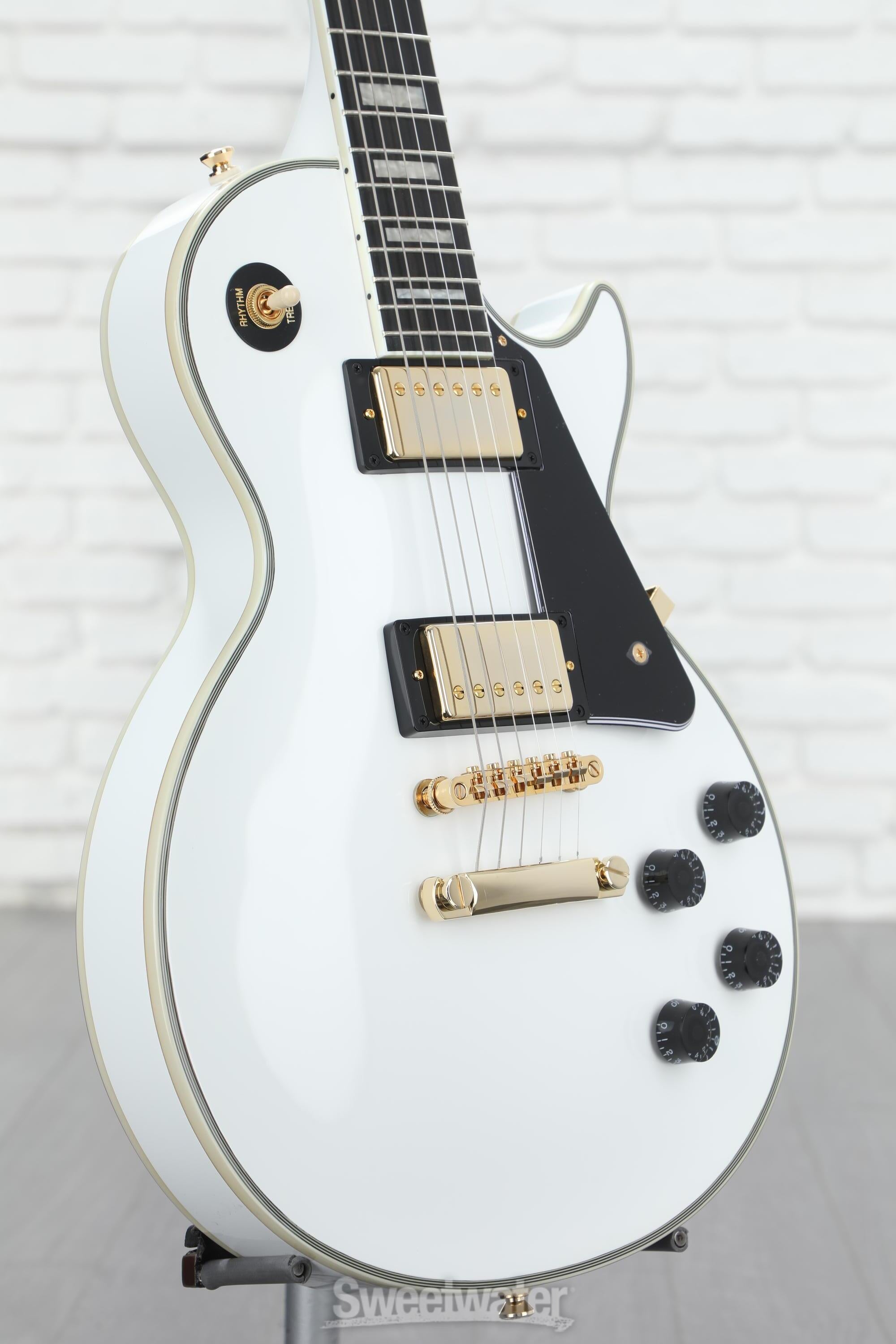 Epiphone Les Paul Custom Electric Guitar - Alpine White | Sweetwater