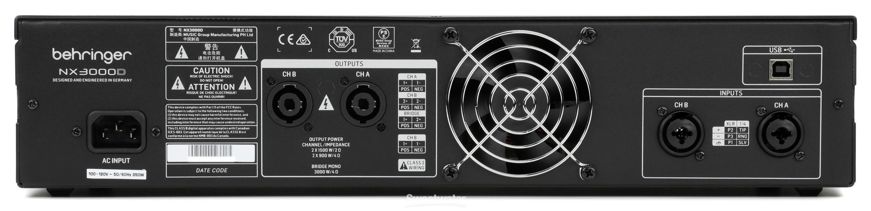 ベリンガー NX3000D NX3000 - 製品一覧 - ベリンガー公式ホームページ
