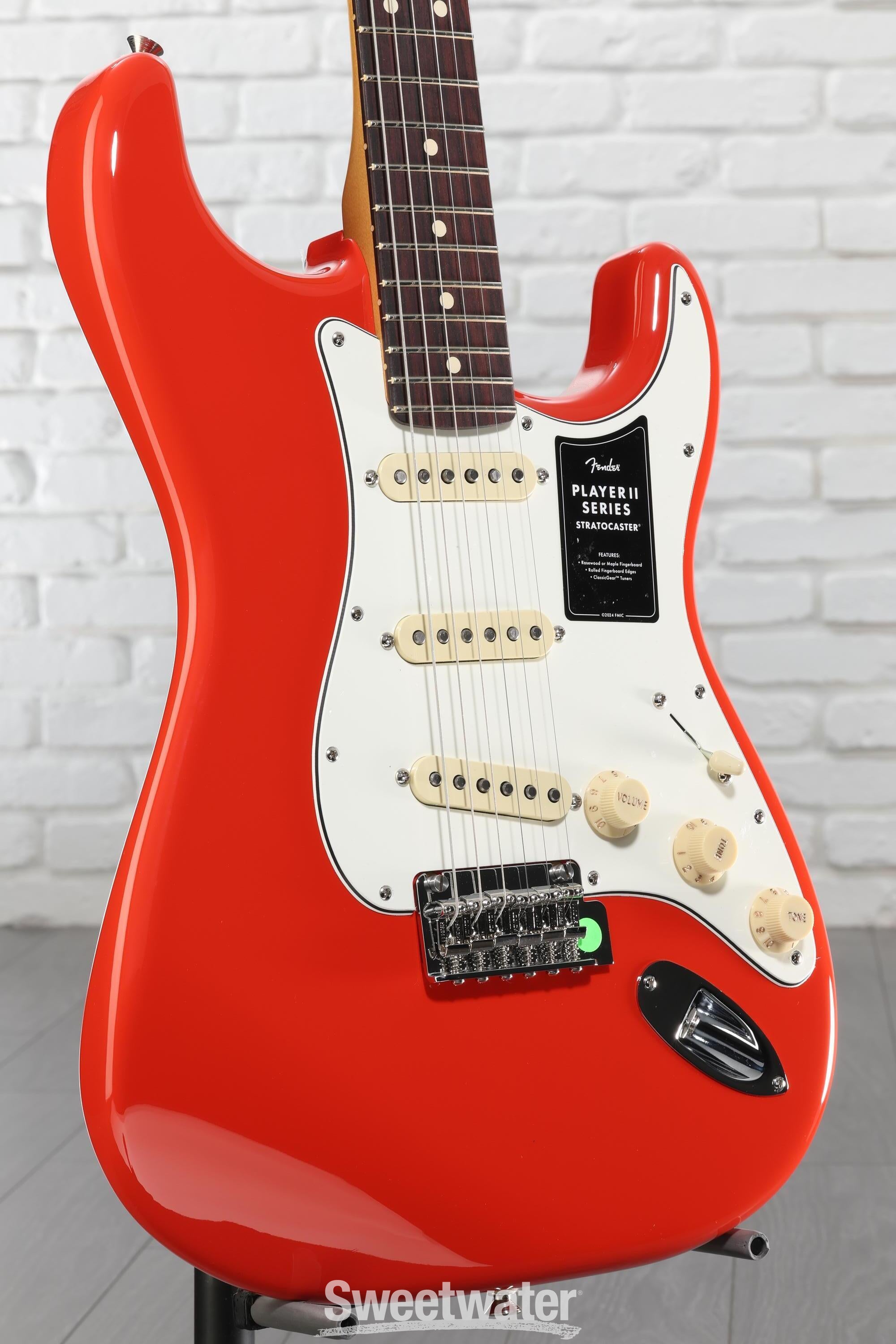 Fender Player II Stratocaster Electric Guitar - Coral Red with