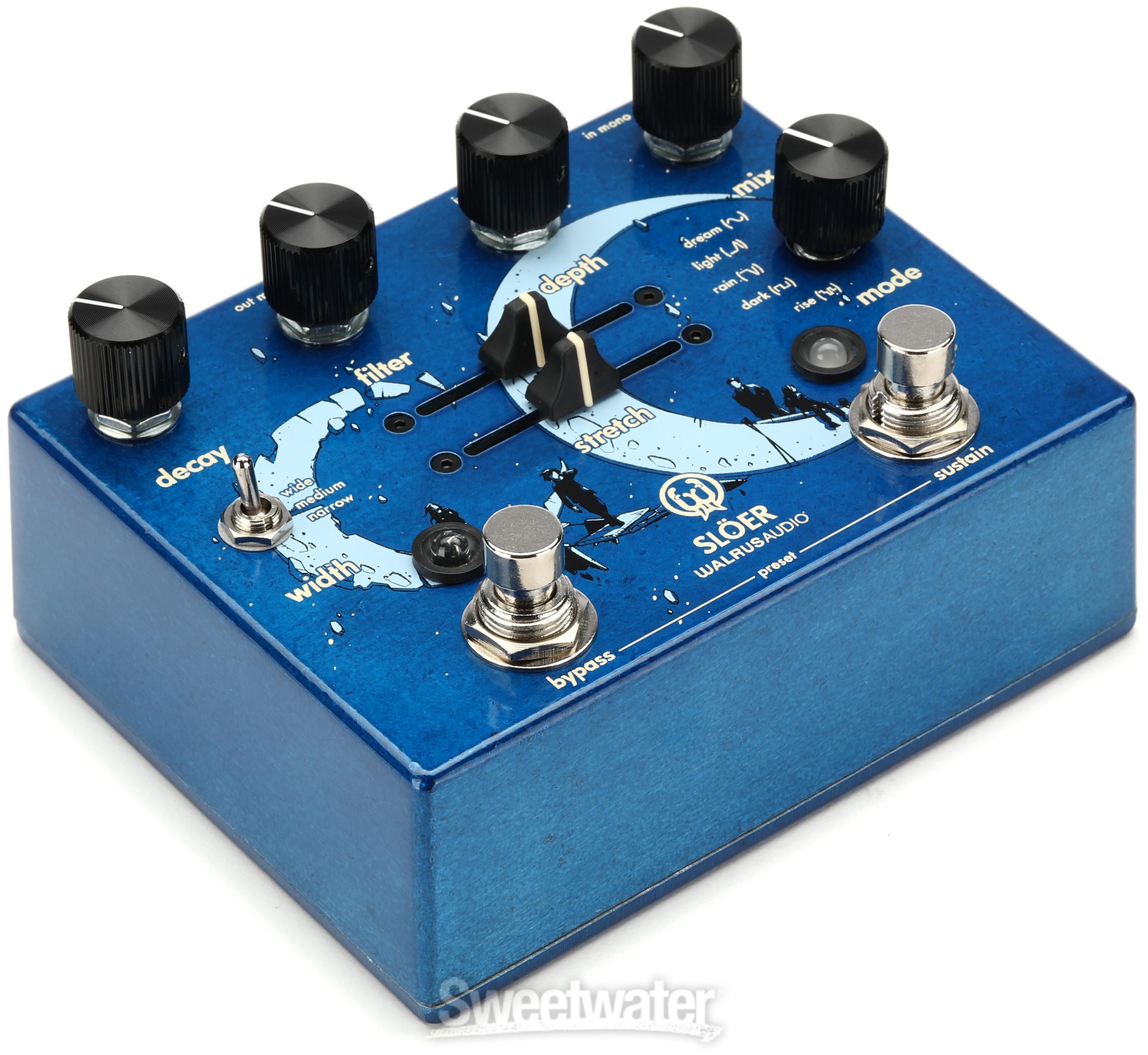 Walrus Audio Slöer Stereo Ambient Reverb Pedal - Blue | Sweetwater