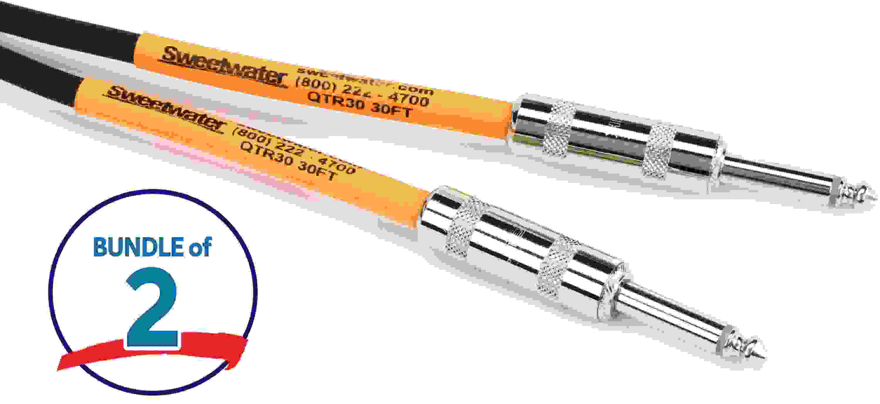 Pro Co EG-30 Excellines Straight to Straight Instrument Cable - 30 foot (2-pack)