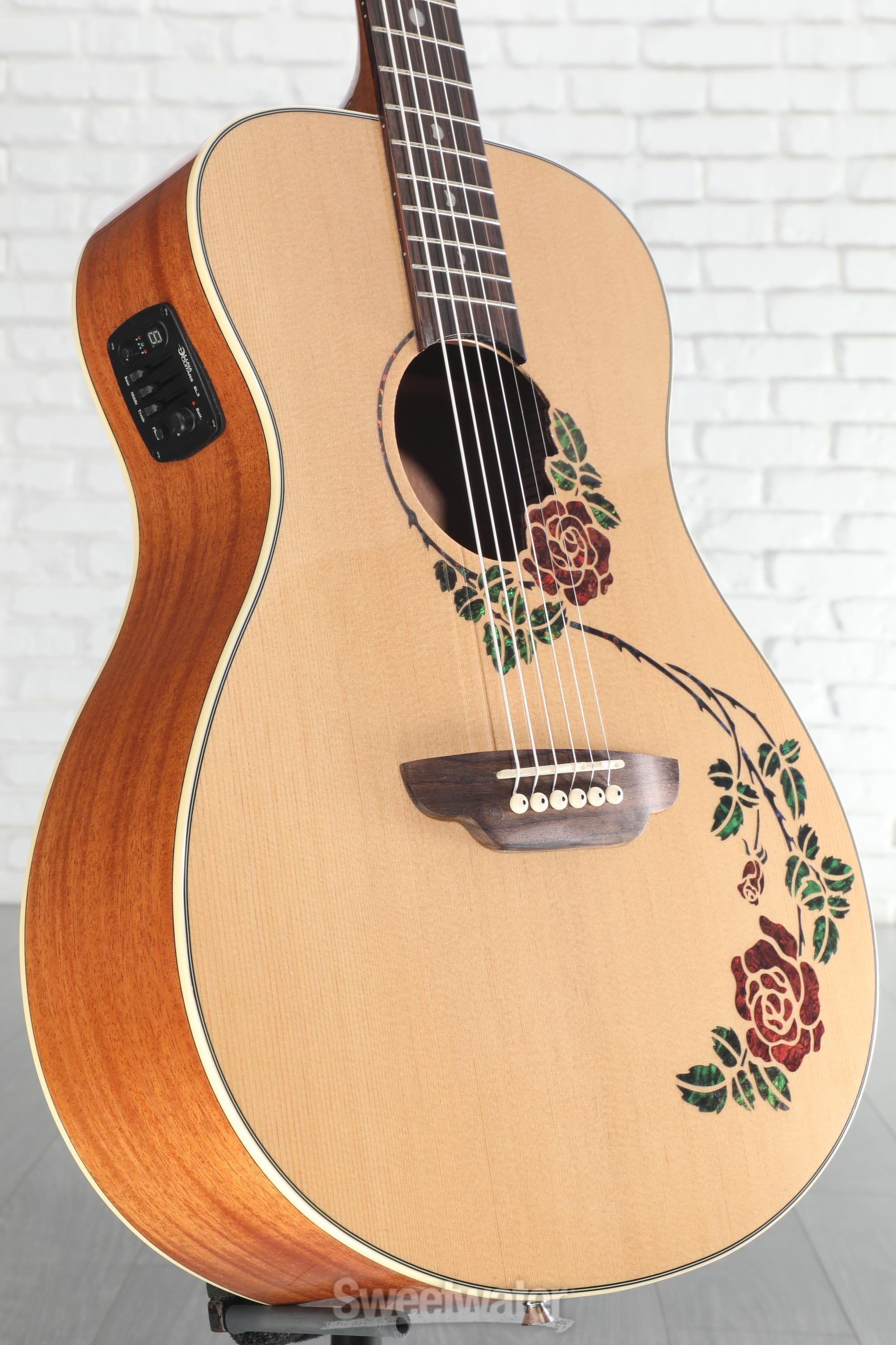 Photo of Luna Oracle Rose Acoustic-electric Guitar - Natural