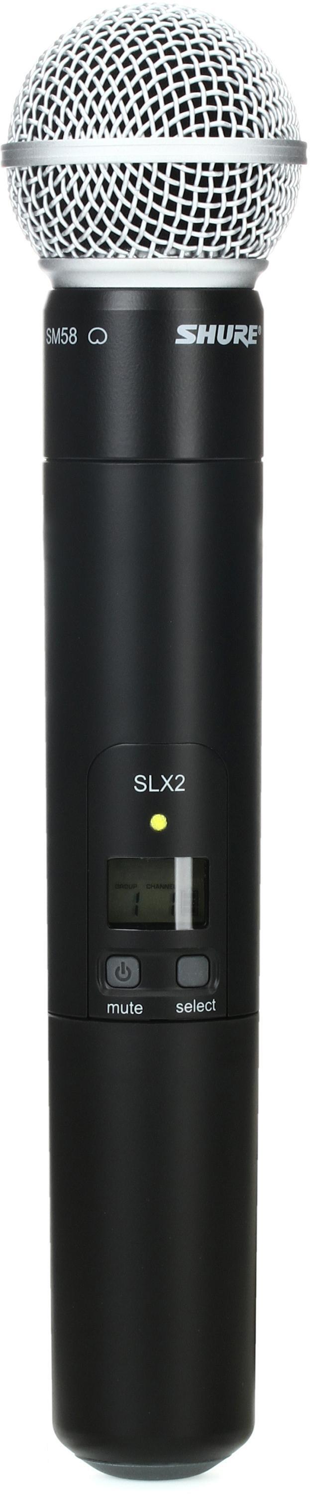 Shure SLX2/SM58 Wireless Handheld Microphone Transmitter - H19 Band