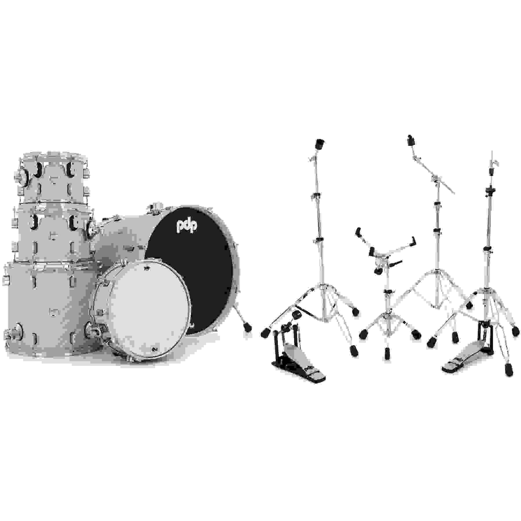 PDP Concept Maple 5-piece Shell Pack and Hardware Bundle - Twisted Ivory