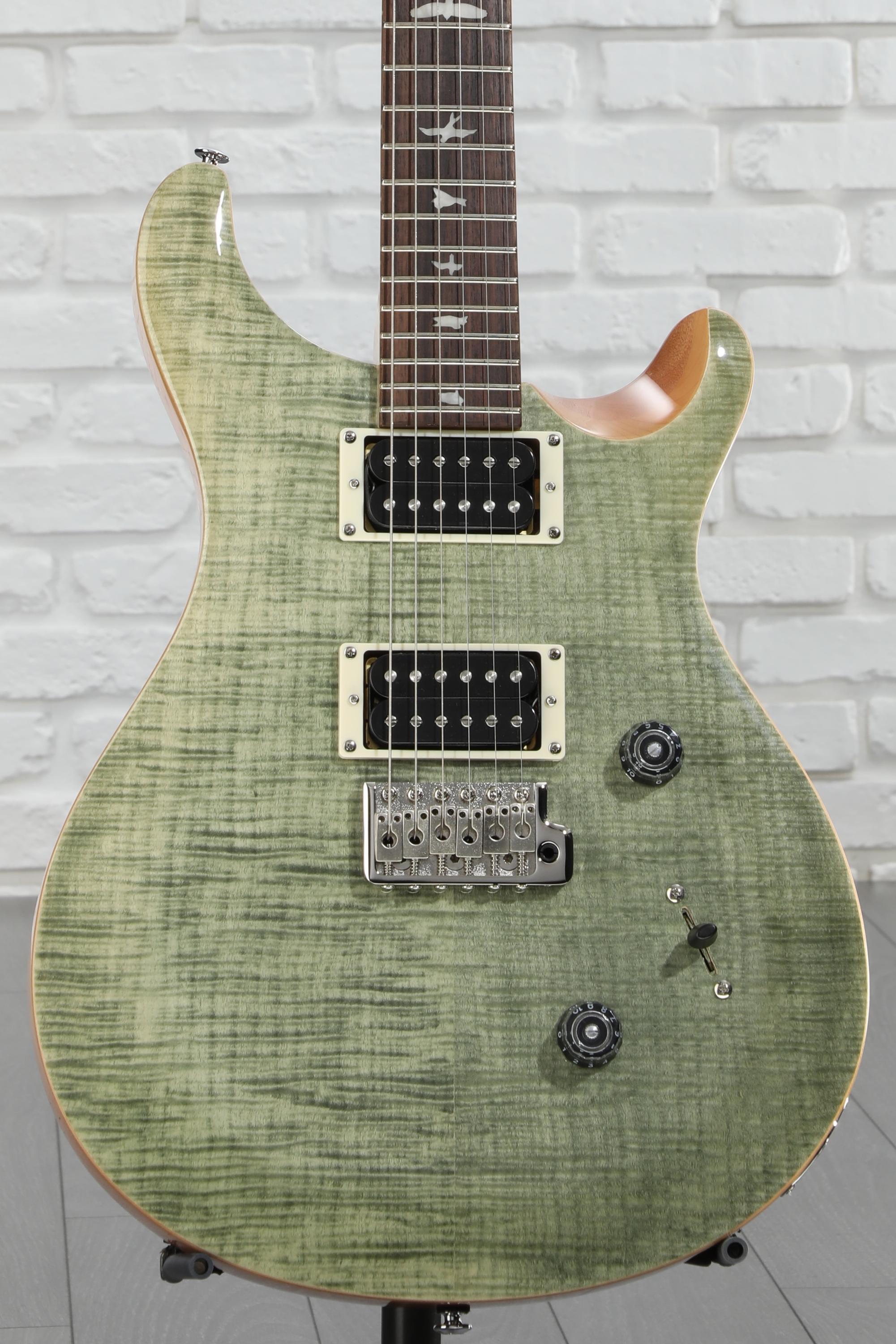 PRS SE Custom 24 Electric Guitar - Trampas Green, Sweetwater