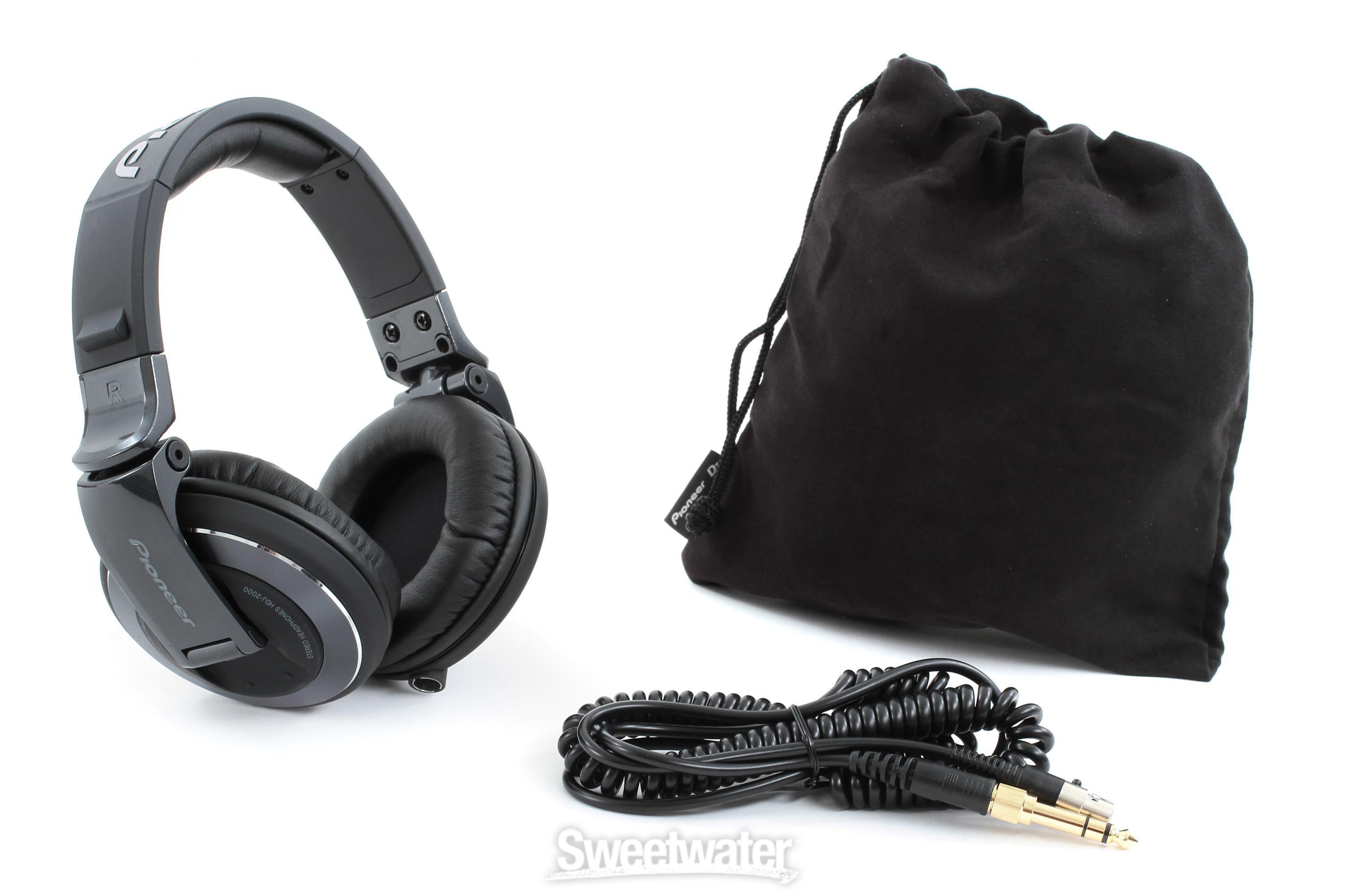 Pioneer DJ HDJ-2000 Reference DJ Headphones, Black - Closed