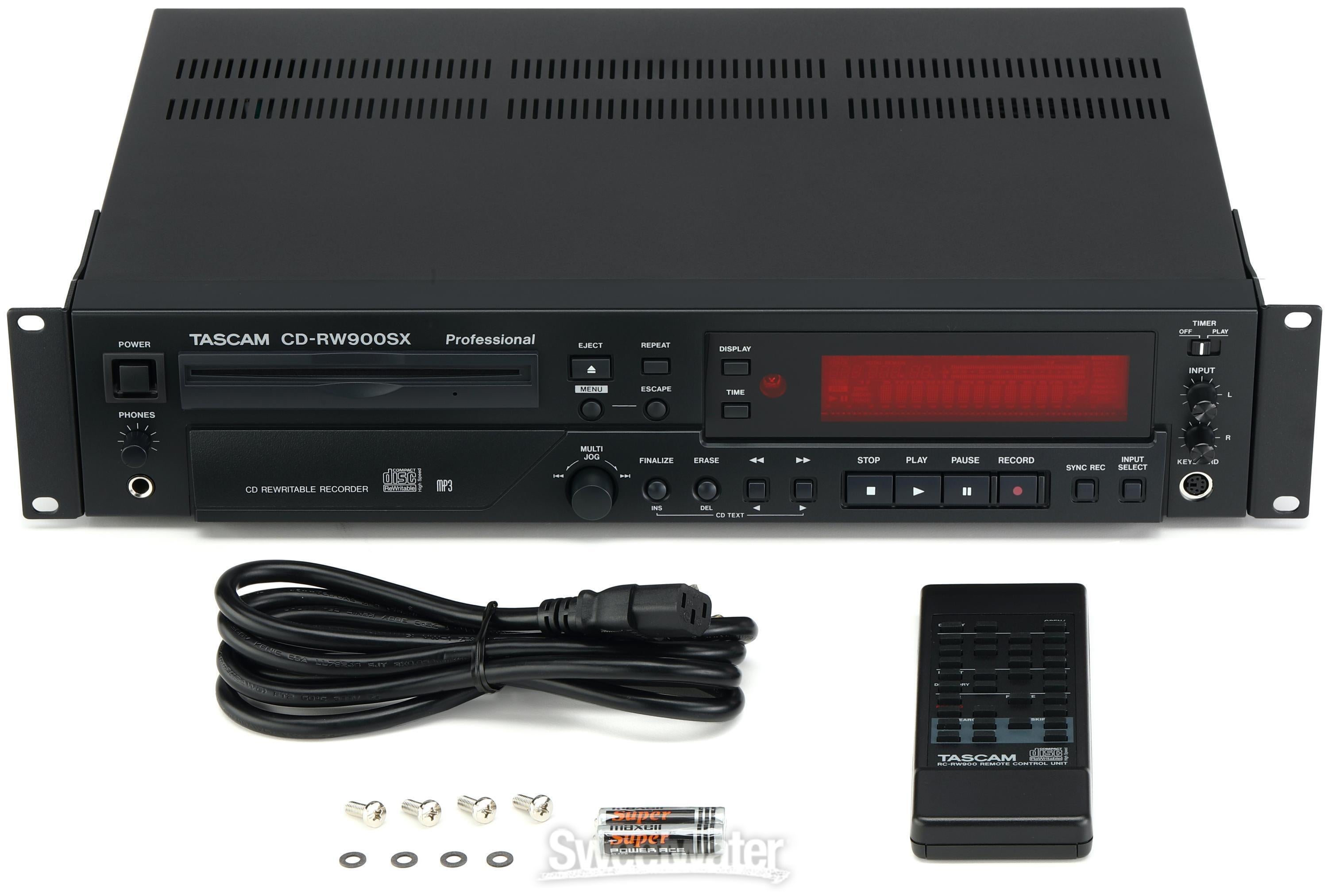 TASCAM CD-RW900SX Professional Rackmount CD Recorder/Player