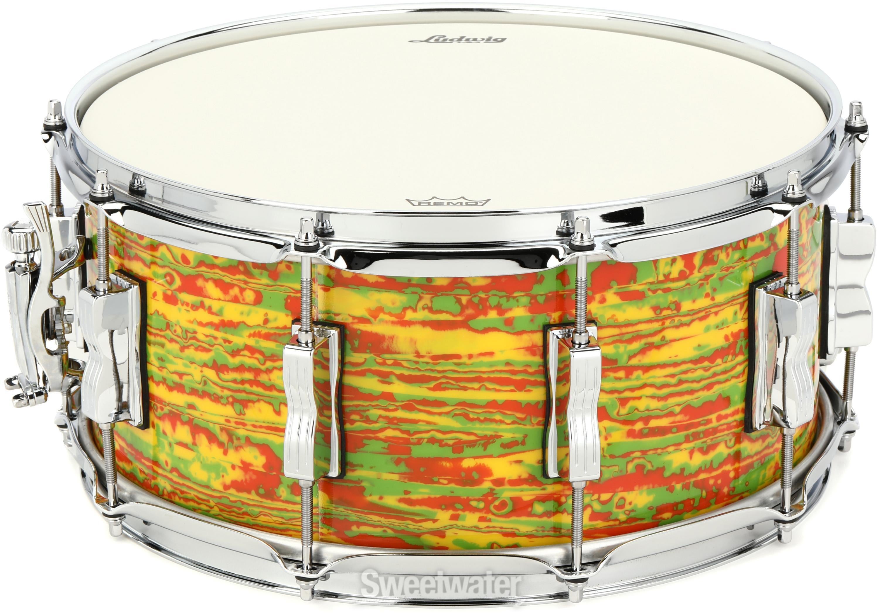 Ludwig Classic Maple Snare Drum - 6.5 x 14 inch - Citrus Mod