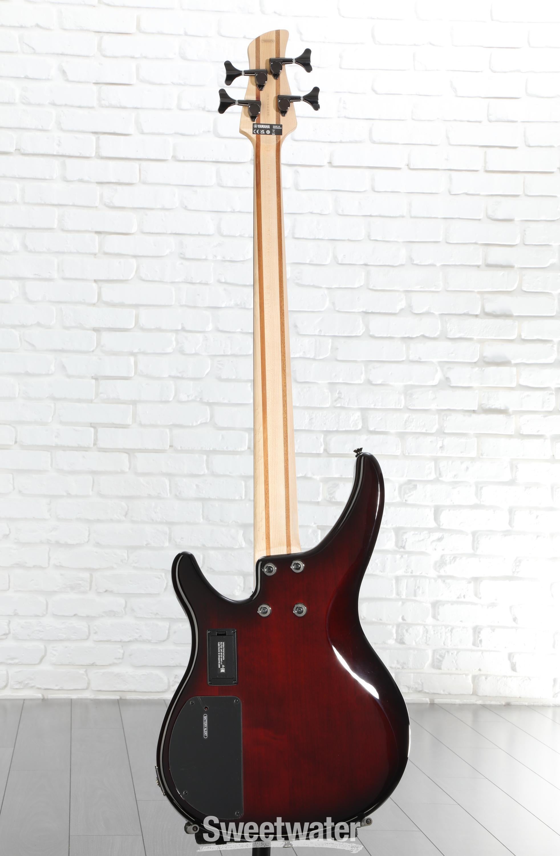 ベース YAMAHA TRBX604 FM (DRB) Yamaha TRBX604FM 4-string Bass Guitar - Dark Red Burst | Sweetwater