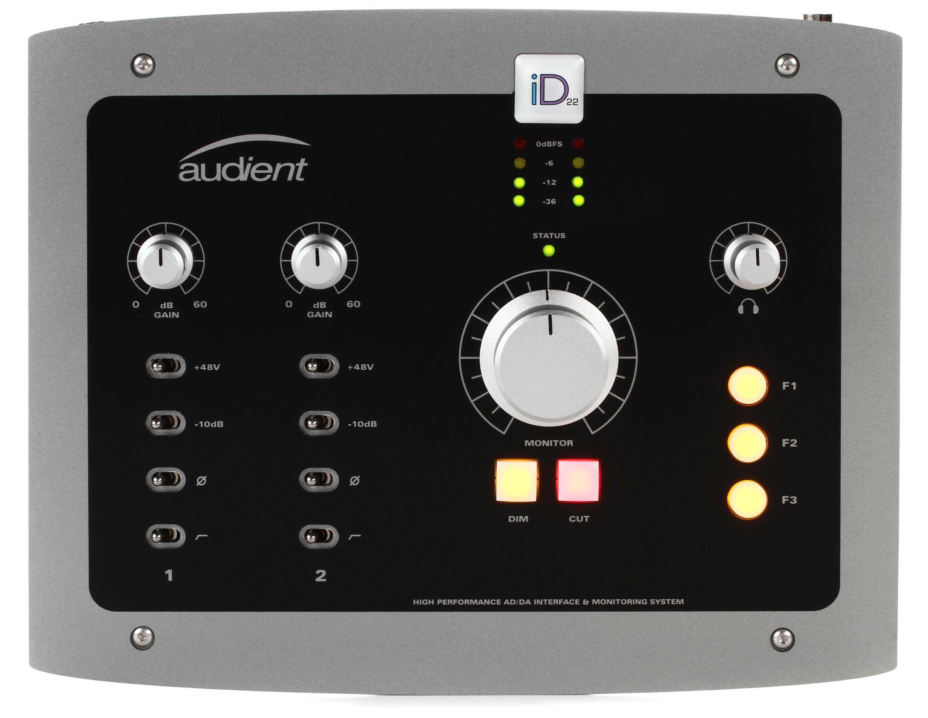 Audient iD22 USB Audio Interface | Sweetwater