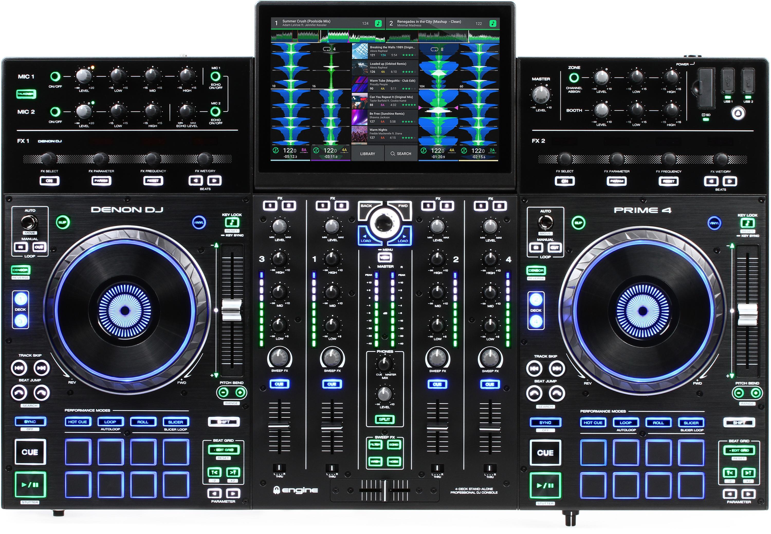 Denon DJ PRIME 4 Standalone DJ System | Sweetwater