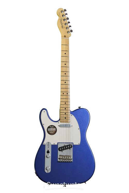 Fender American Standard Telecaster - Mystic Blue, Maple, Left Handed  Reviews | Sweetwater