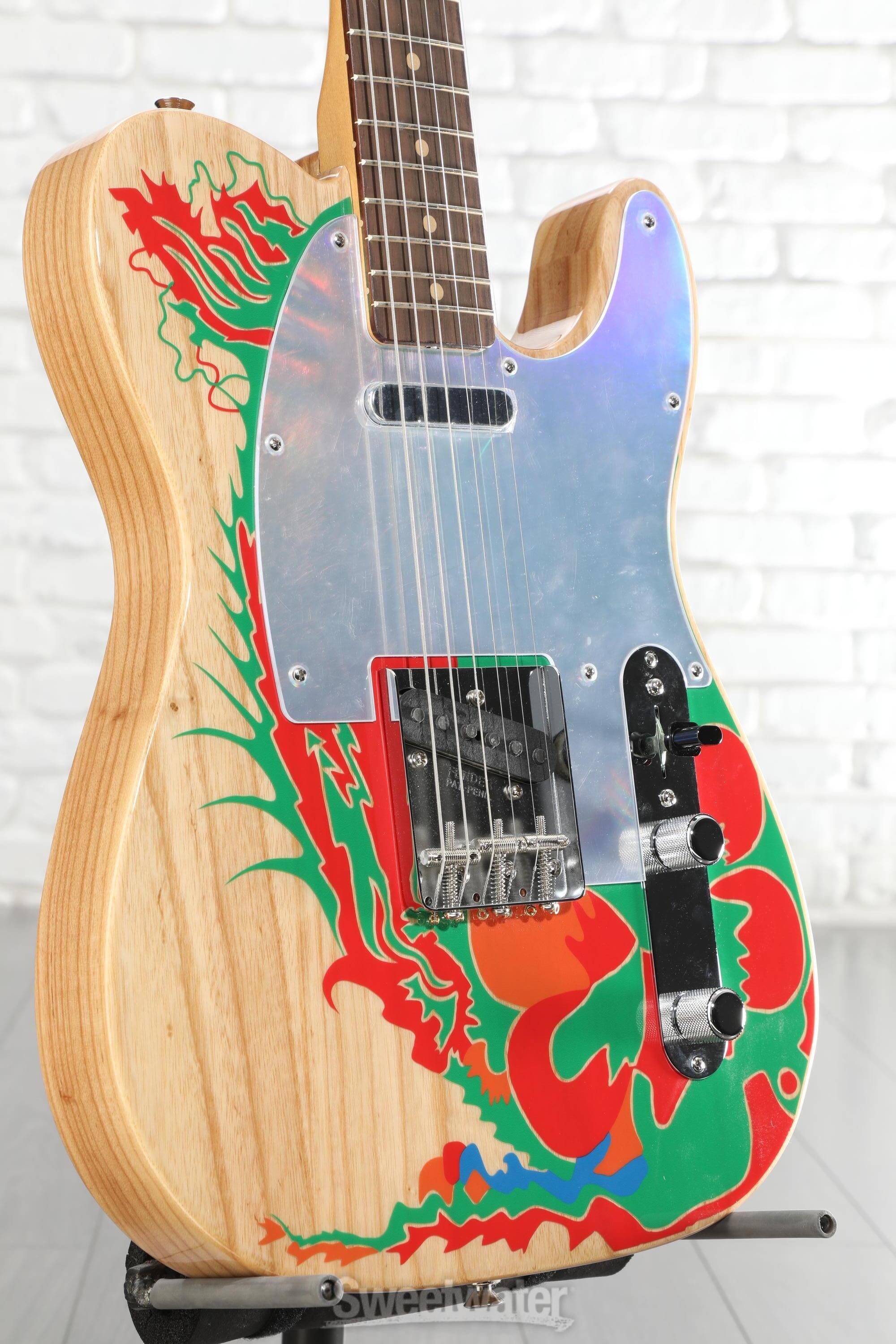 Fender Jimmy Page Telecaster - Natural with Artwork | Sweetwater
