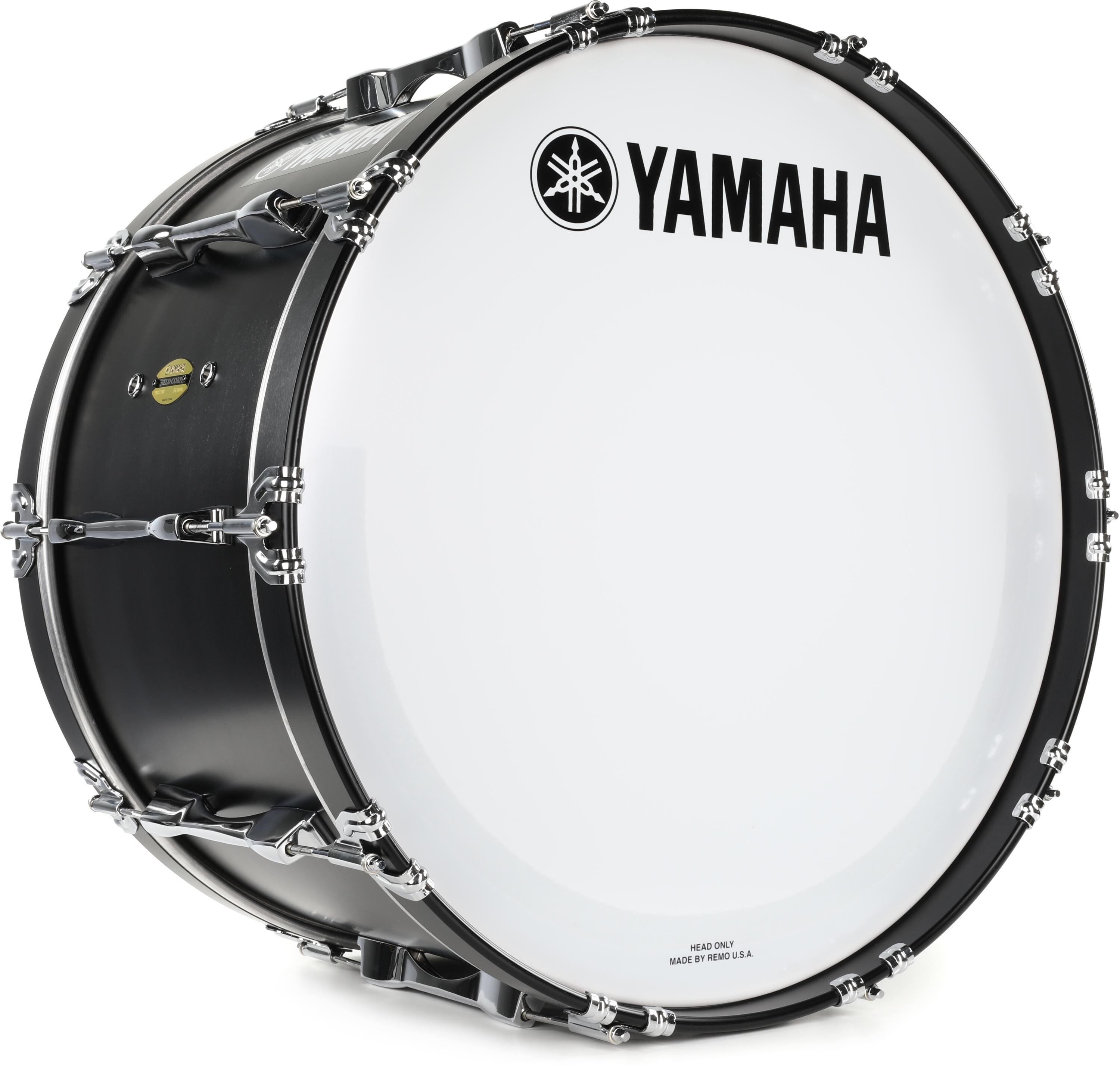 Yamaha 8300 Field-Corps Series 24-inch Marching Bass Drum - Black ...