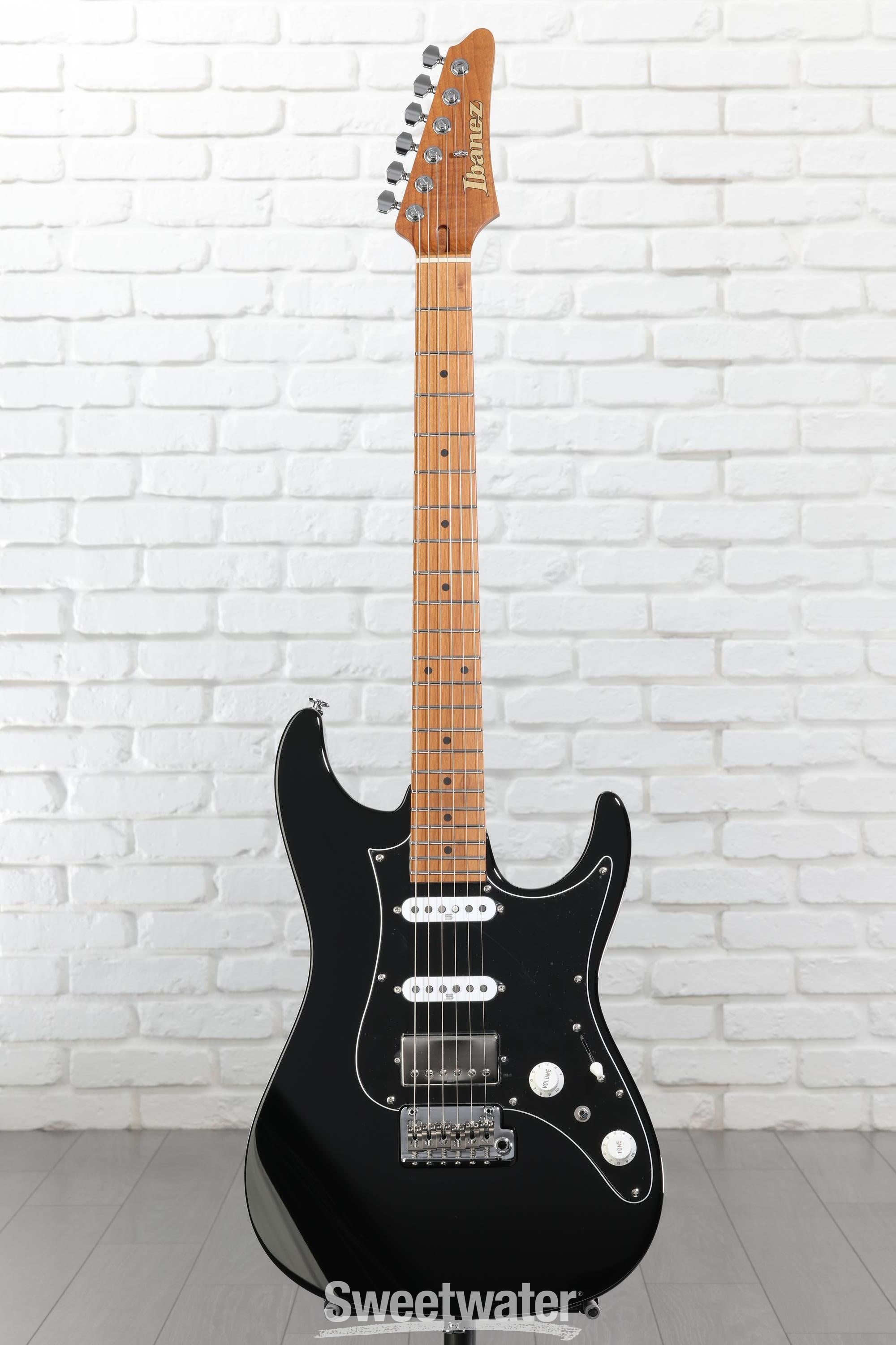 Ibanez Prestige AZ2204B Electric Guitar - Black Reviews | Sweetwater