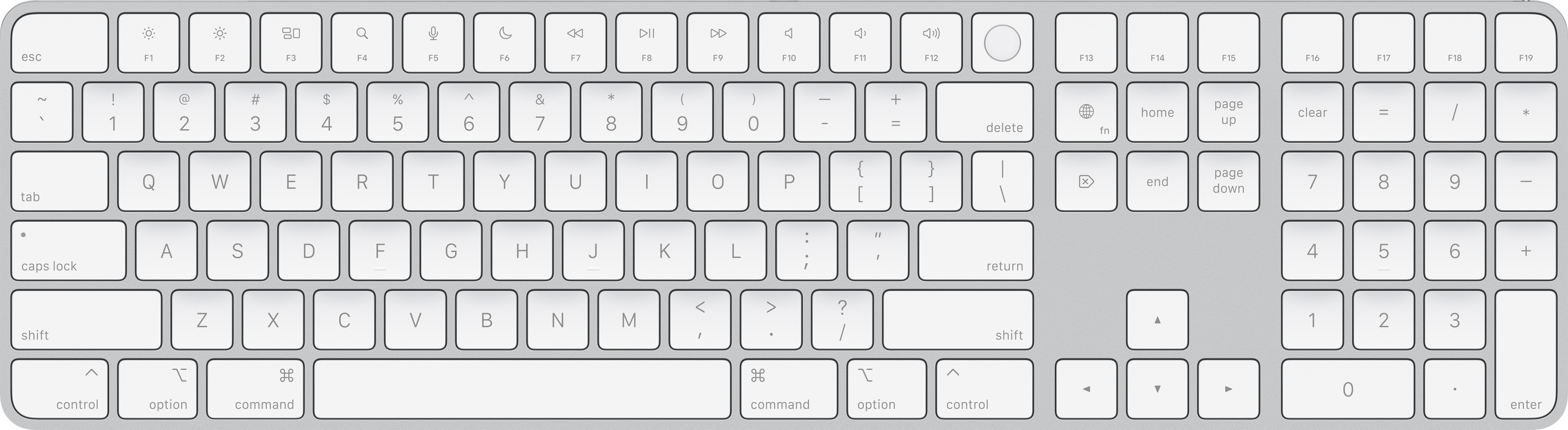 Apple Magic Keyboard with Touch ID and Numeric Keypad | Sweetwater