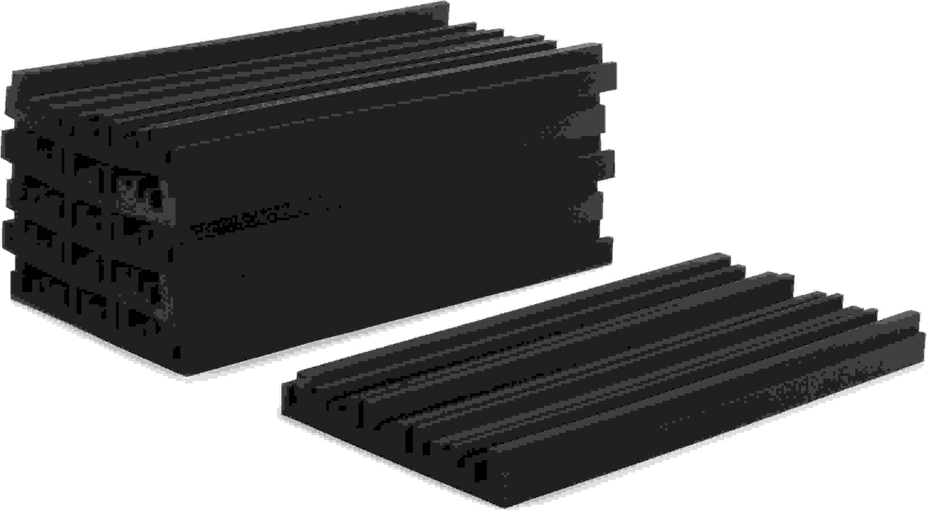 Auralex 4 inch Studiofoam Metro 2x4 foot Acoustic Panel 6-pack - Charcoal